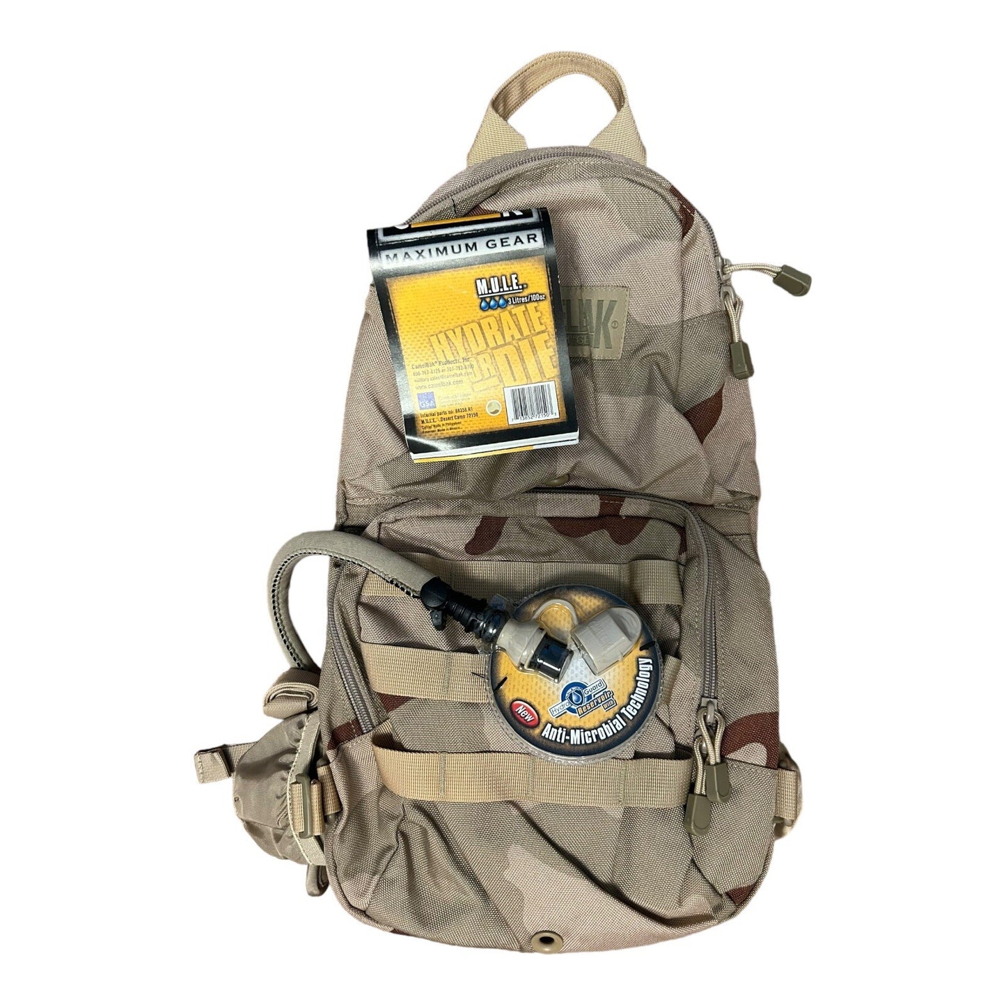Camelbak Maximum Gear M.U.L.E. 3 Liter 100 oz Backpack Desert Camo