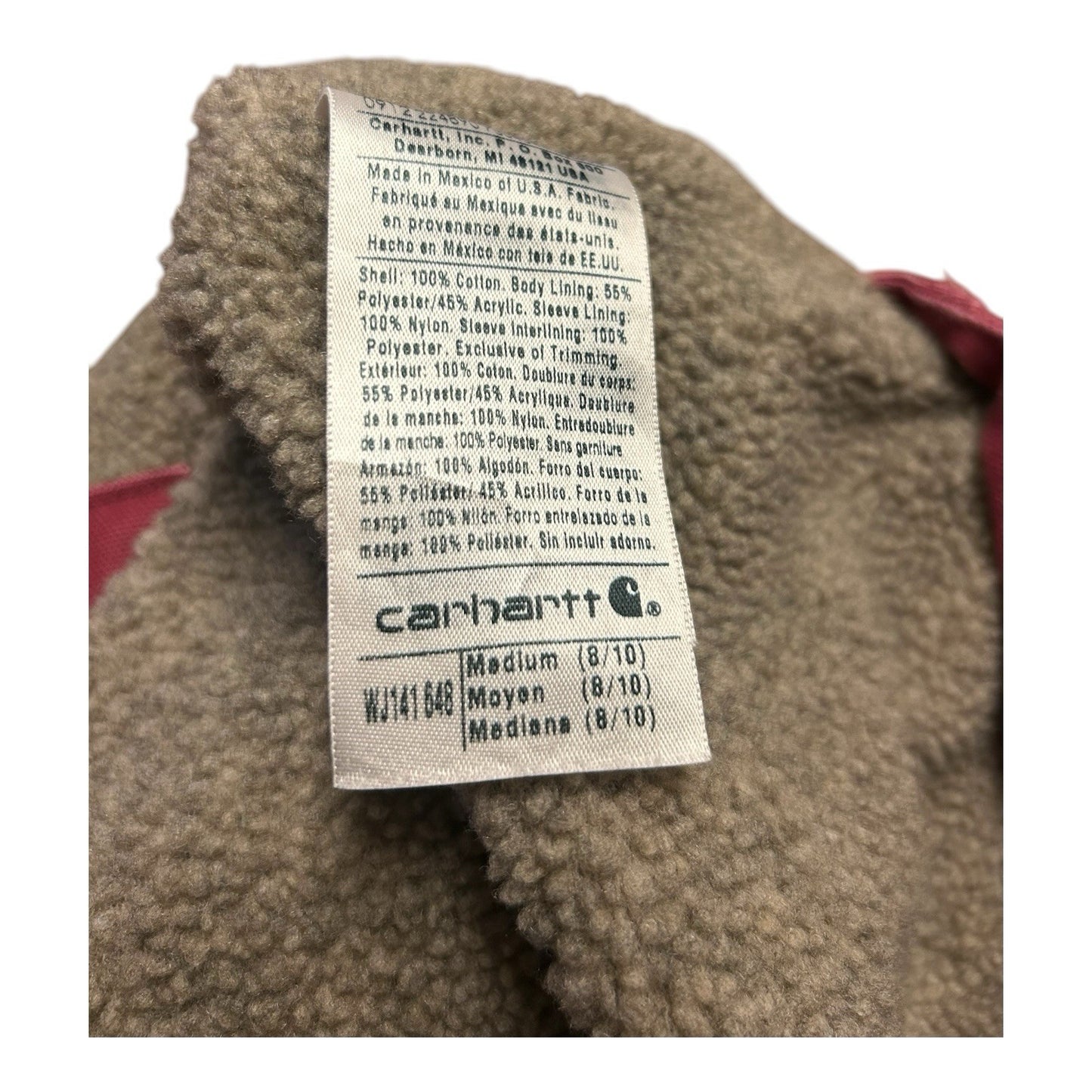 Carhartt Wj141 648 Hooded Jacket
