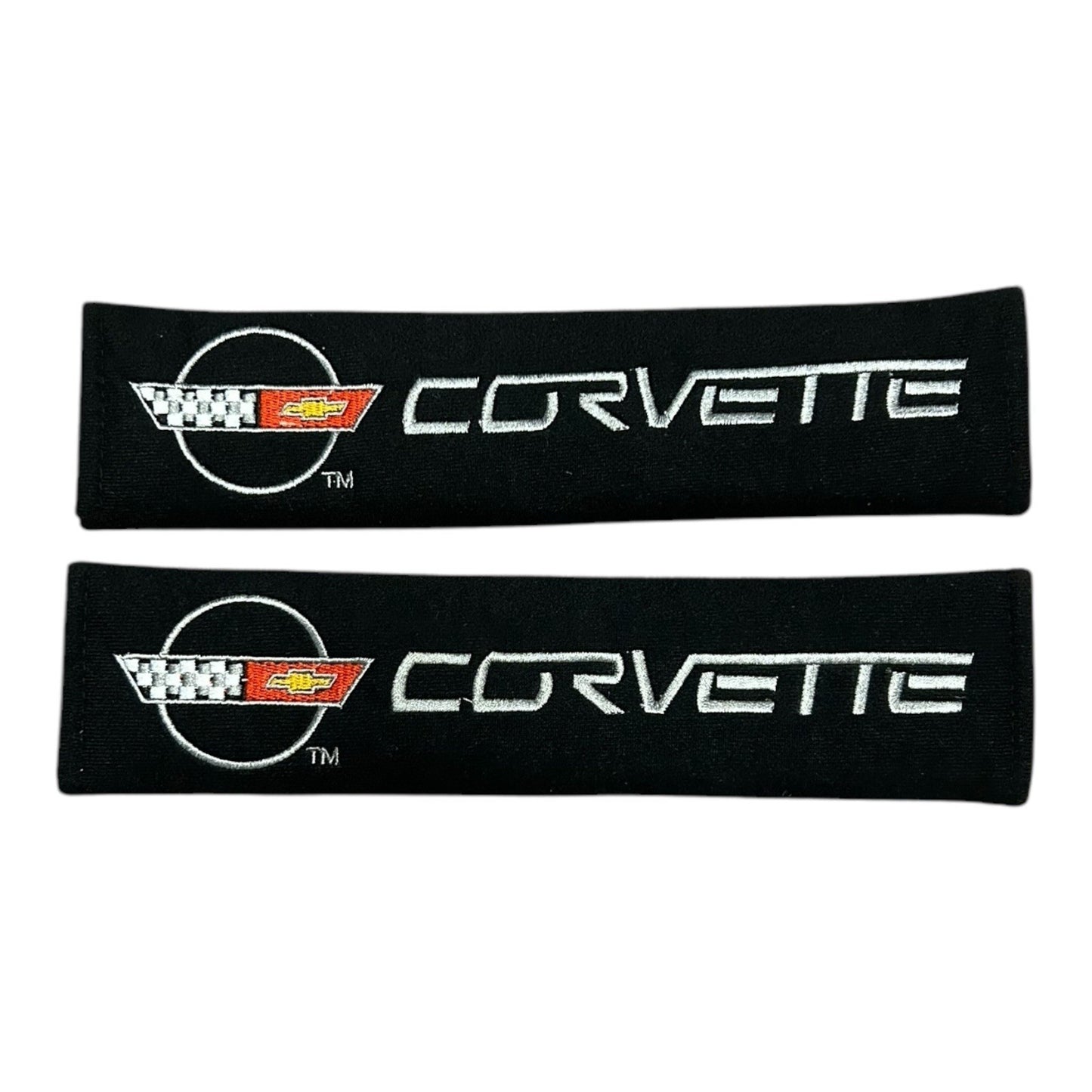 Chevy Corvette 11.5" Embroidered Seat Belt Shoulder Pads