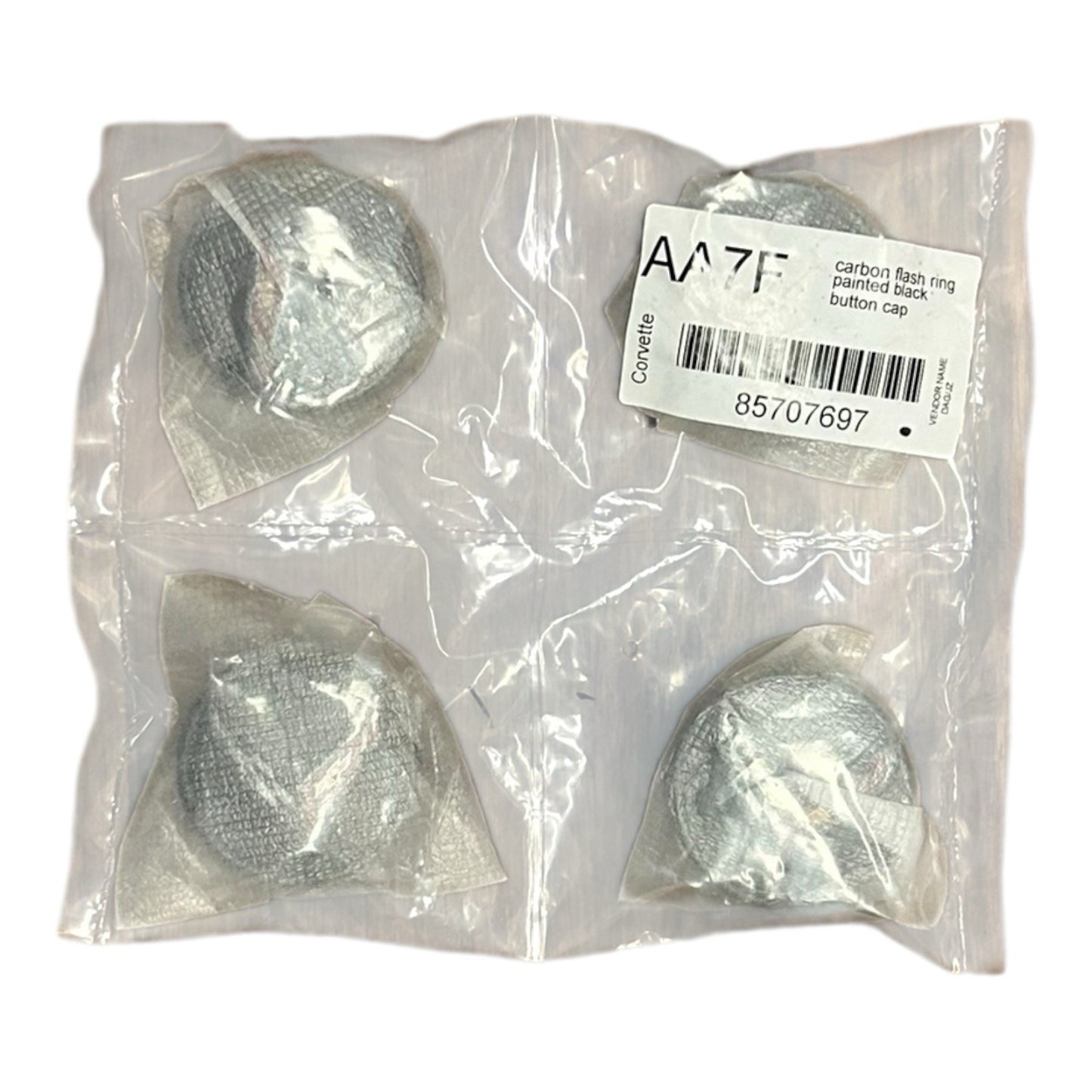 Corvette Carbon Flash Ring Center Caps Set of 4 AA7F