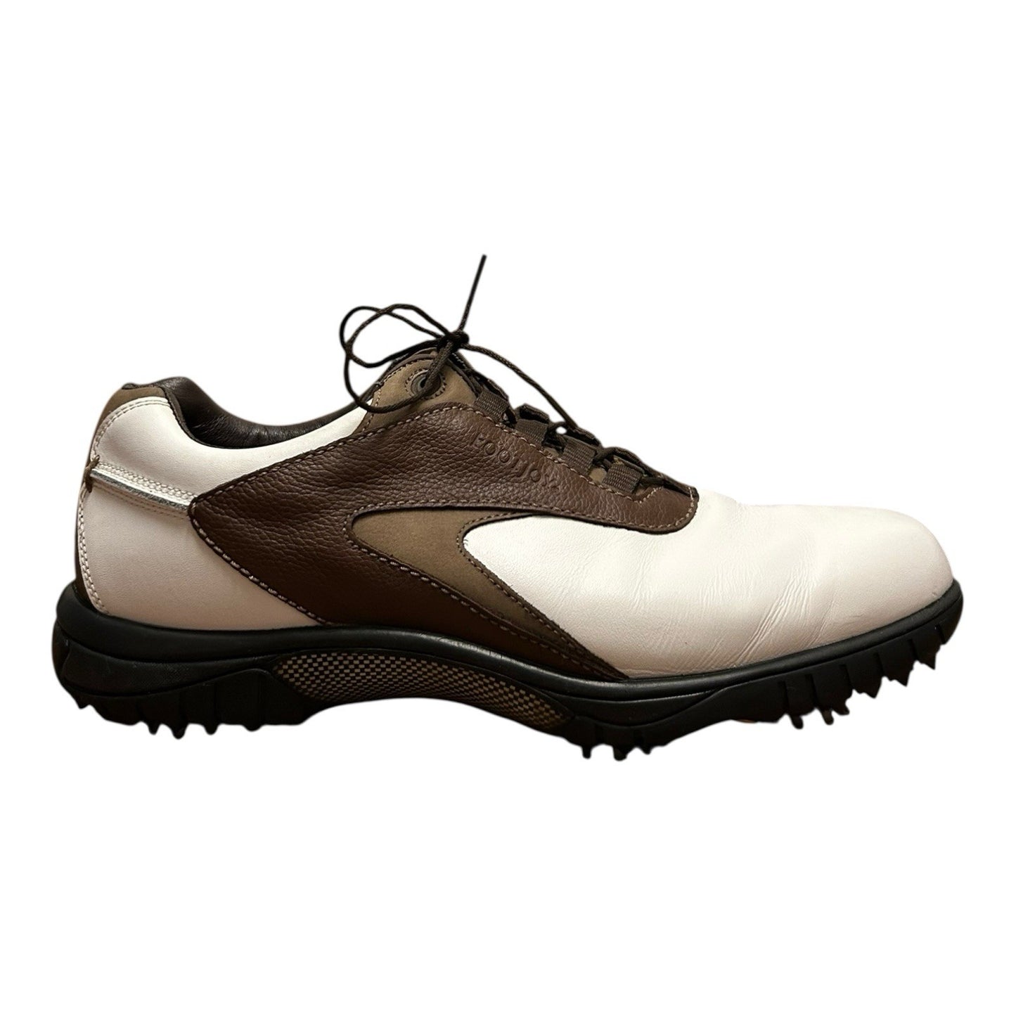 FootJoy FJ Contour Series Golf Shoes Men’s Size 11.5 M White Brown Leather 54239