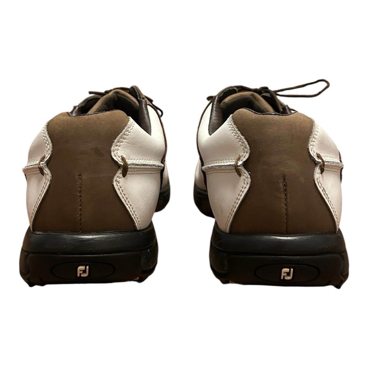 FootJoy FJ Contour Series Golf Shoes Men’s Size 11.5 M White Brown Leather 54239