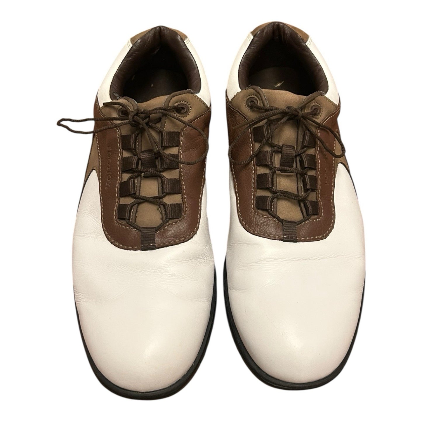 FootJoy FJ Contour Series Golf Shoes Men’s Size 11.5 M White Brown Leather 54239