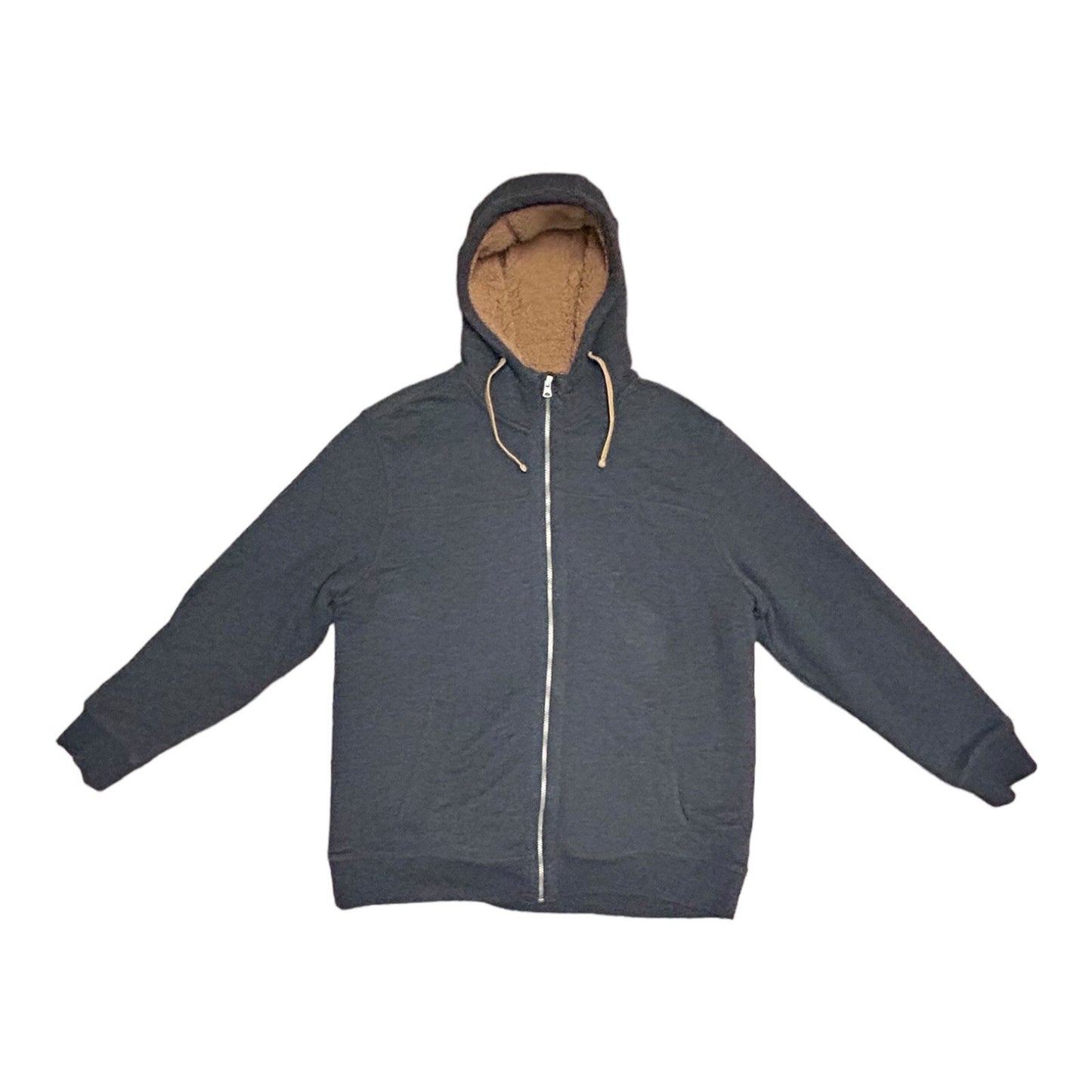 GH Bass Sherpa Lined Full Zip Hoodie XL Navy Blue