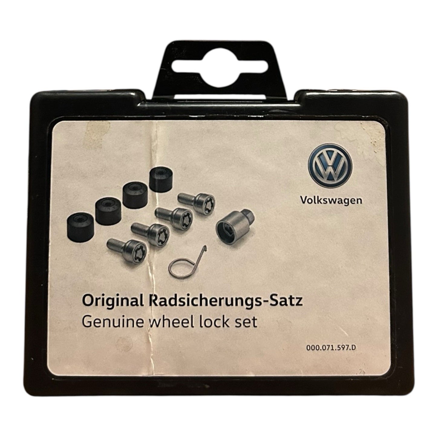 Genuine Volkswagen Lockable Wheel Bolt Set 000-071-597-D
