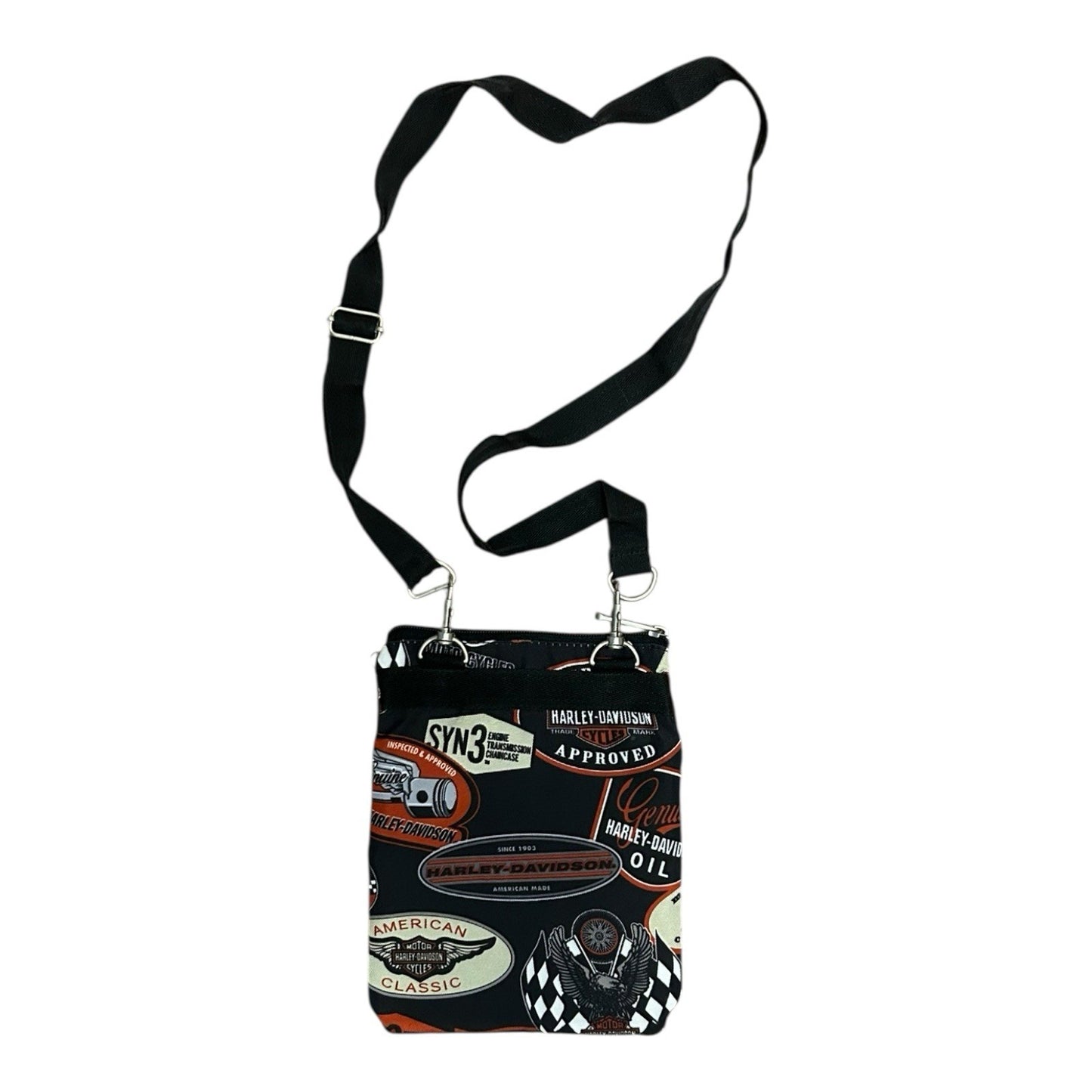 Harley-Davidson Nylon Crossbody Bag 3-Zip Pocket