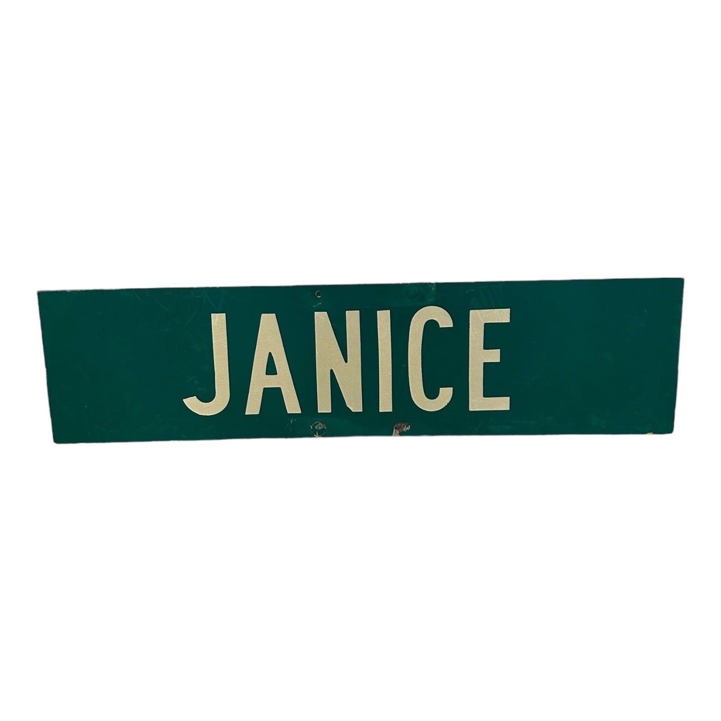 JANICE Street Metal Sign Official Double Sided 24x6 Inches