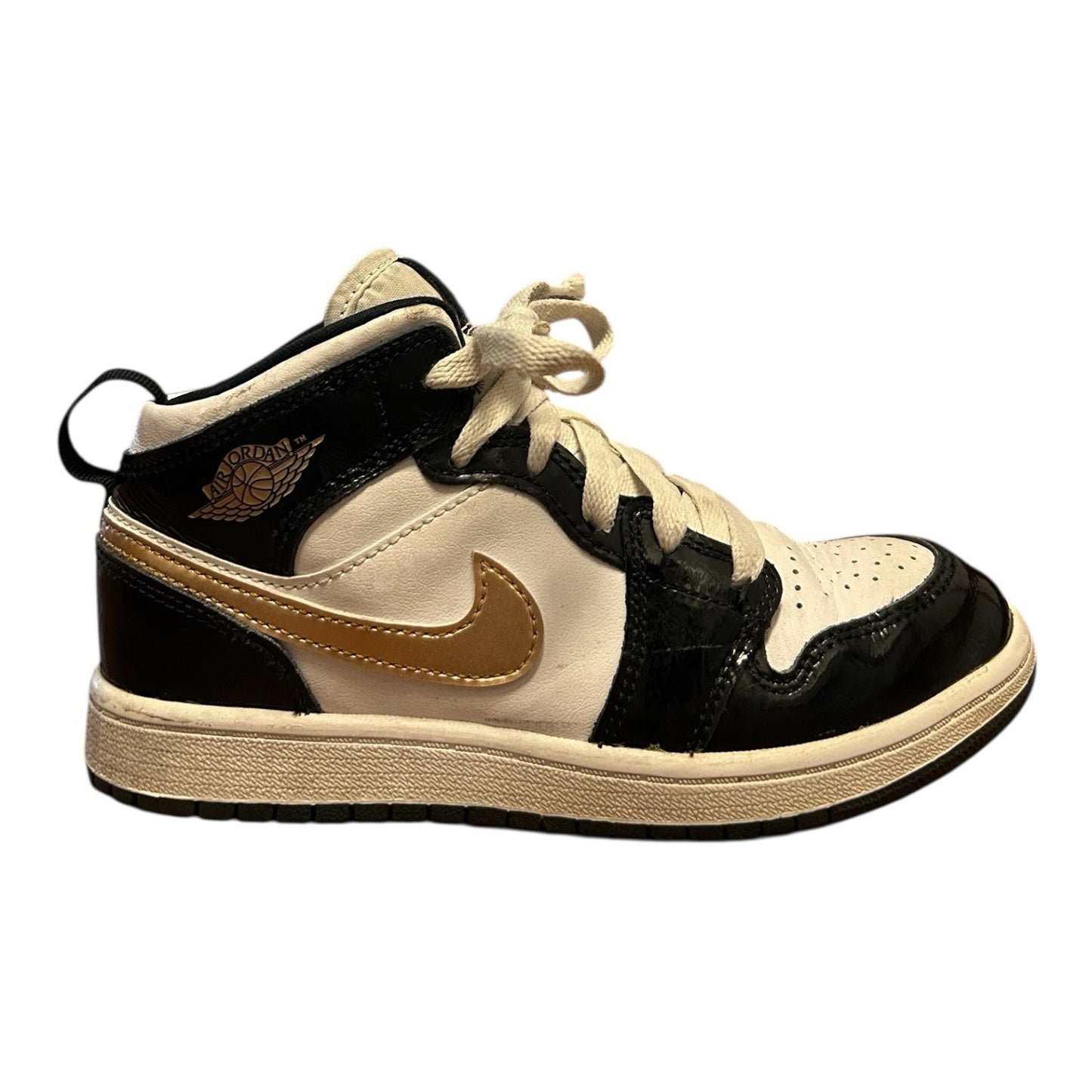 Nike Air Jordan Black Gold Kids Sneakers