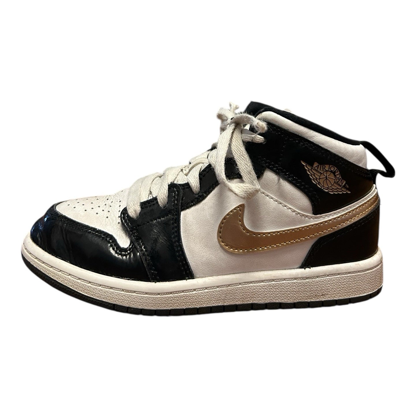 Nike Air Jordan Black Gold Kids Sneakers