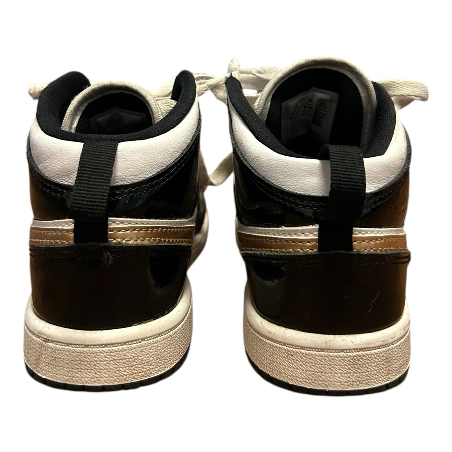 Nike Air Jordan Black Gold Kids Sneakers