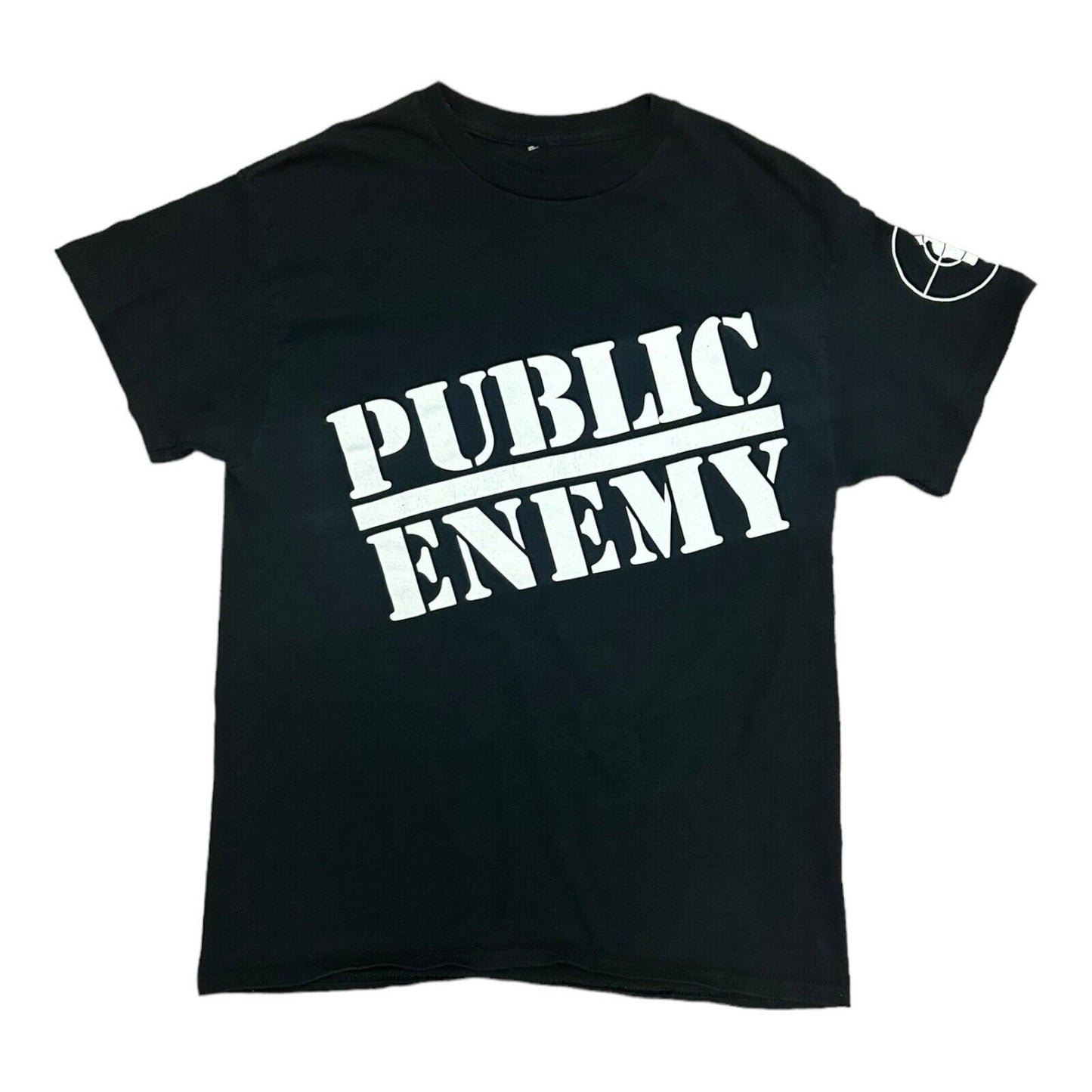 Public Enemy Rap T-Shirt Bullseye Logo Medium Black