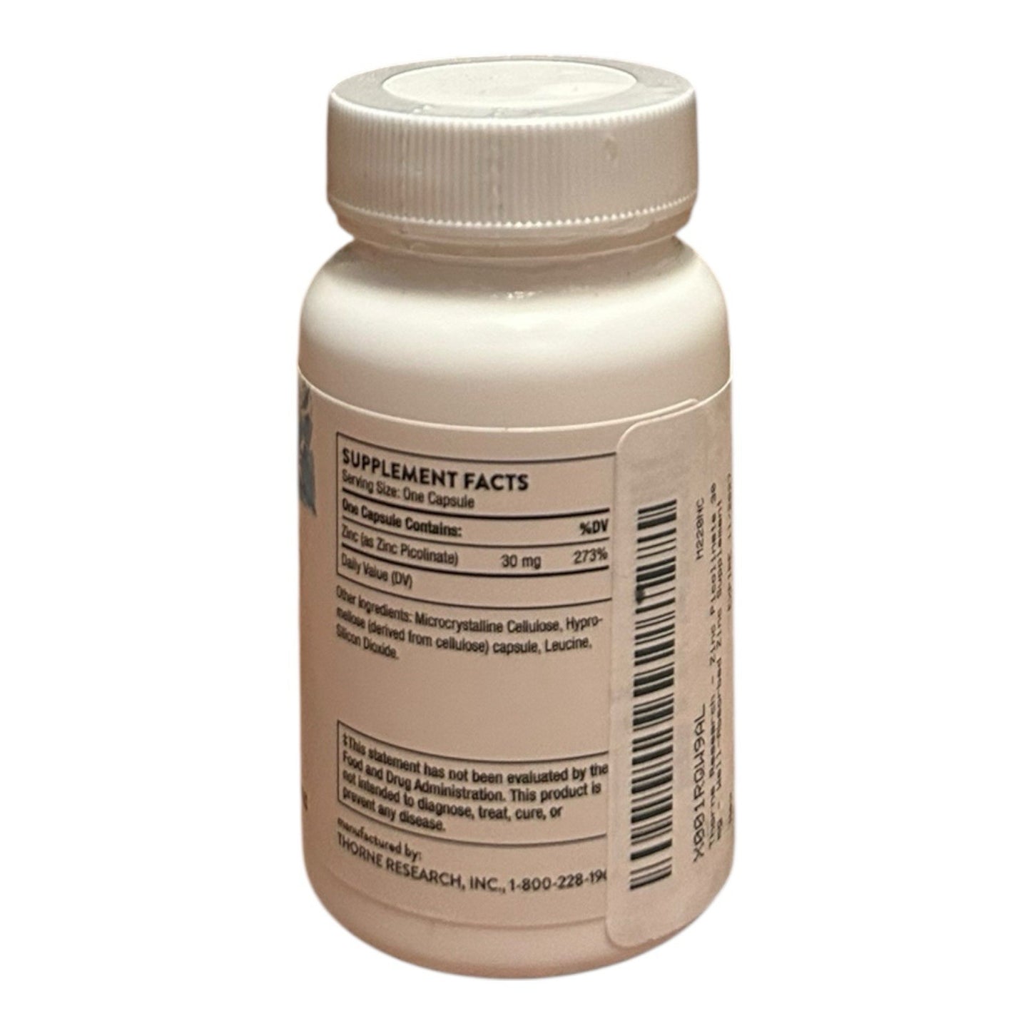 Thorne Zinc Picolinate 30mg, 60 Capsules