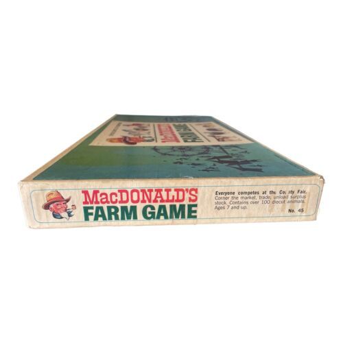Vintage 1965 MacDonald's Farm Board Game – Selchow & Righter