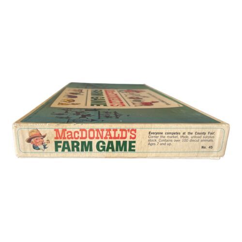 Vintage 1965 MacDonald's Farm Board Game – Selchow & Righter