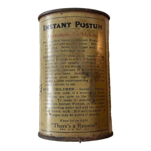 Vintage Postum Instant Cereal Tin