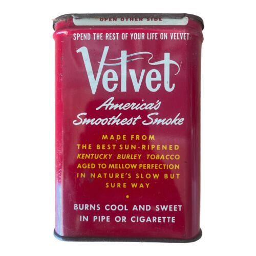 Vintage Velvet Tobacco Tin