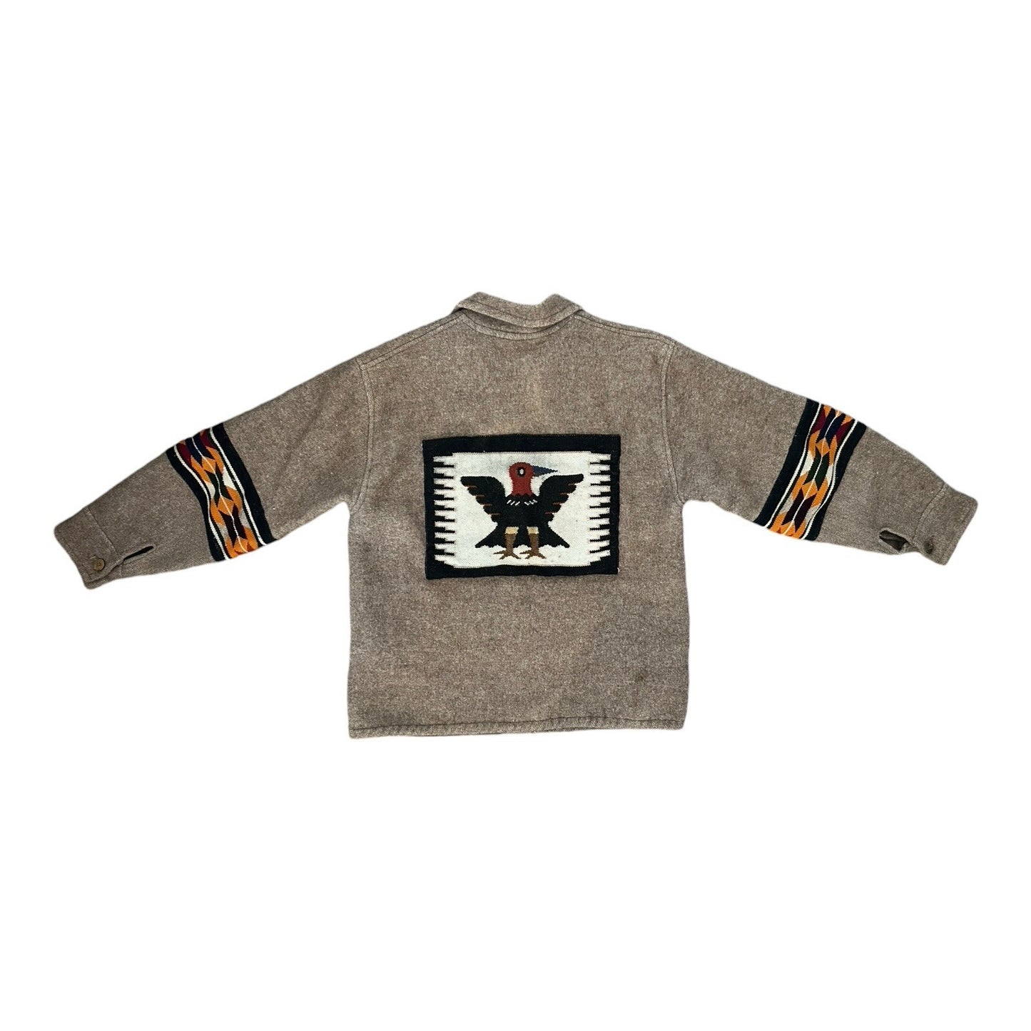 Vintage Bird of Teotihuacan Wool Jacket M-L Veracruz Mexico