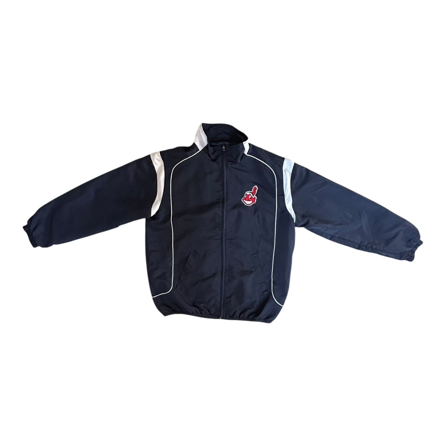 Vintage Cleveland Indians Windbreaker Jacket, Medium Y2K