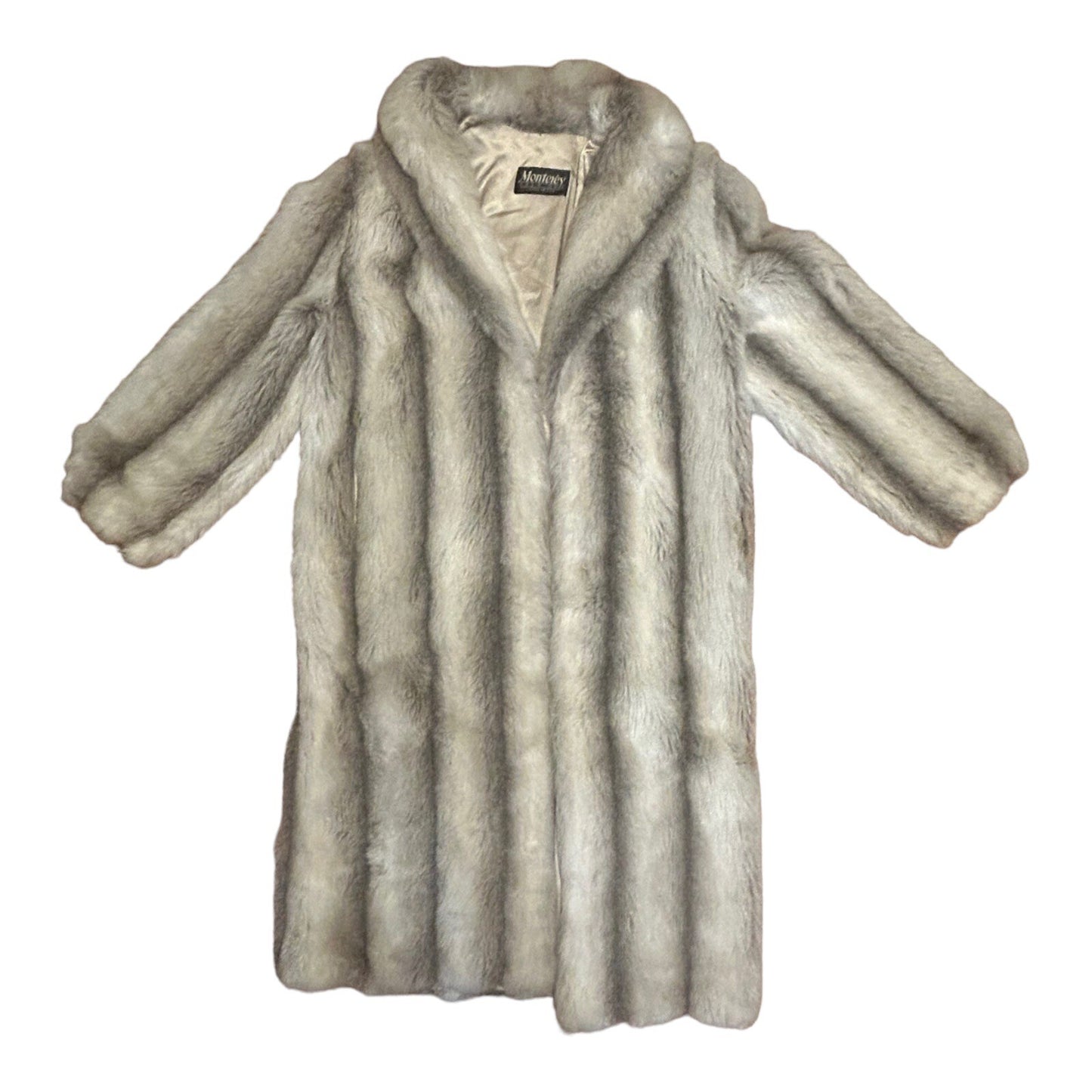 Vintage Faux Fur Coat Womens Medium Monterey Fashions Full Length