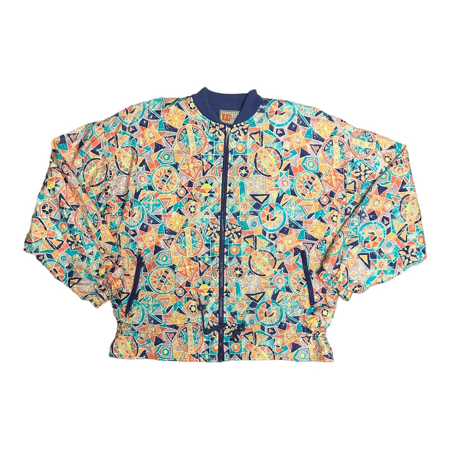 Vintage Wilson Tennis Windbreaker Large All Over Print 90s