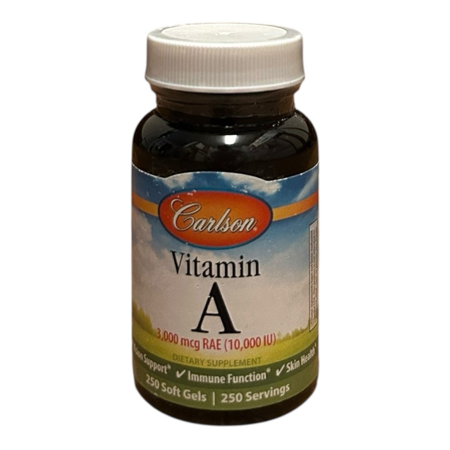 Vitamin A, 3,000 mcg RAE (10,000 IU), 250 Soft Gels
