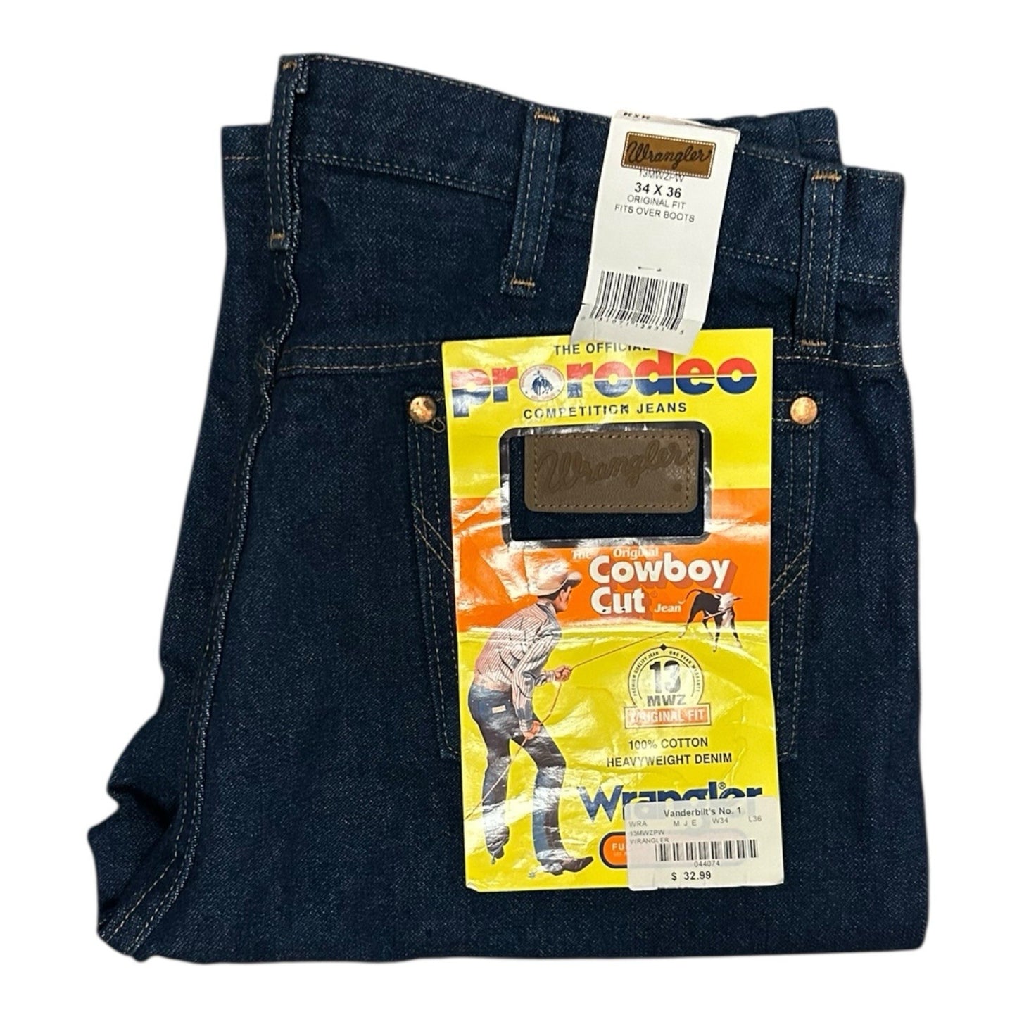 Wrangler Jeans 34x36 Pro Rodeo Original Cowboy Cut 13MWZPW