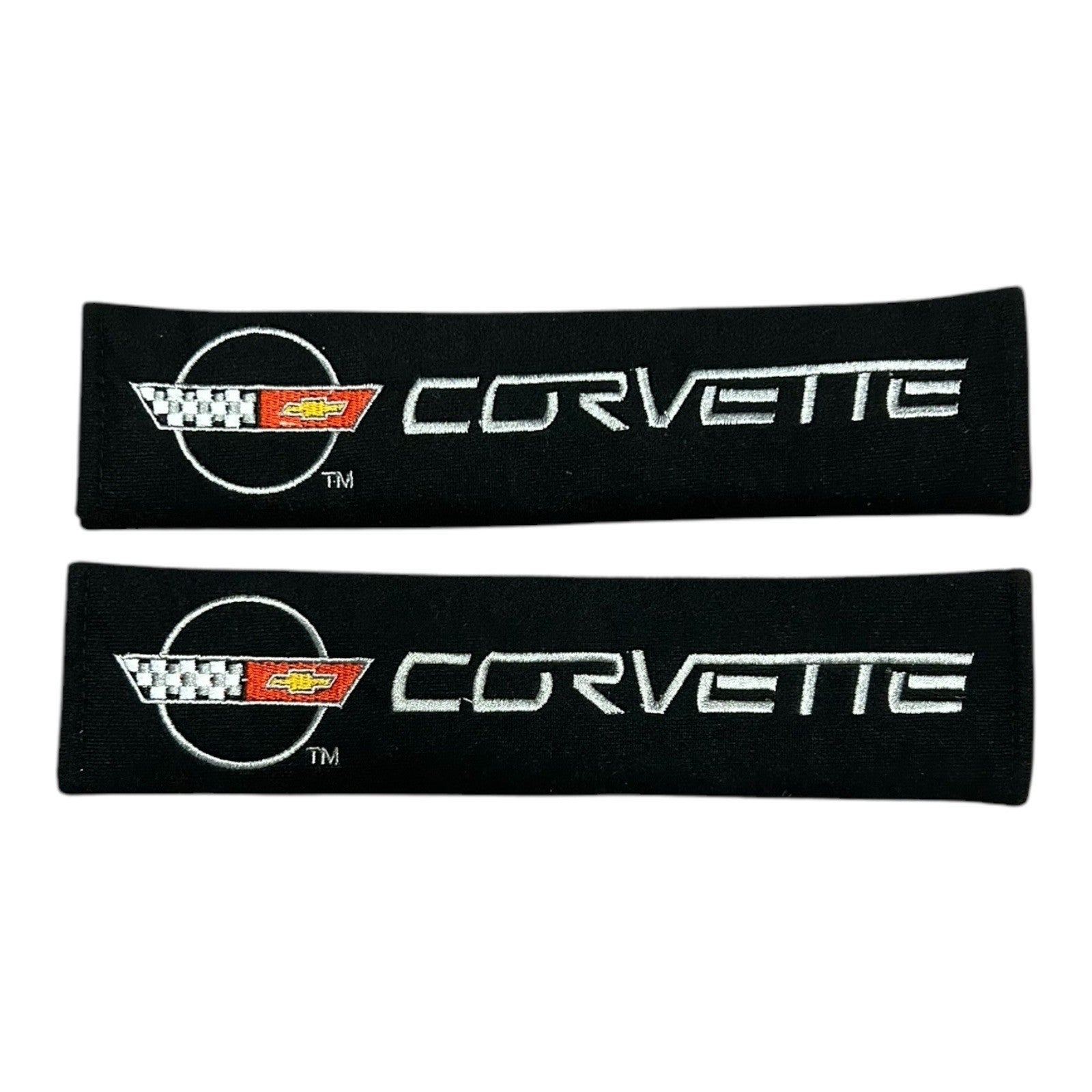Chevy Corvette 11.5" Embroidered Seat Belt Shoulder Pads