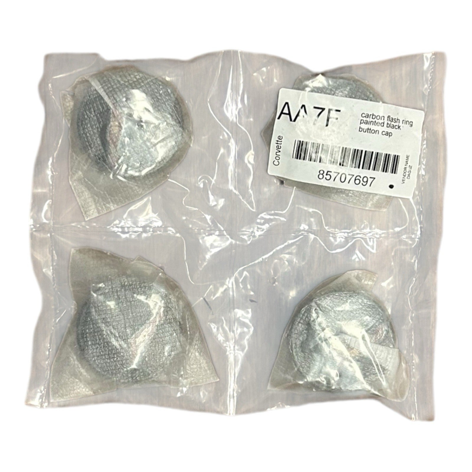 Corvette Carbon Flash Ring  Center Caps Set of 4 AA7F