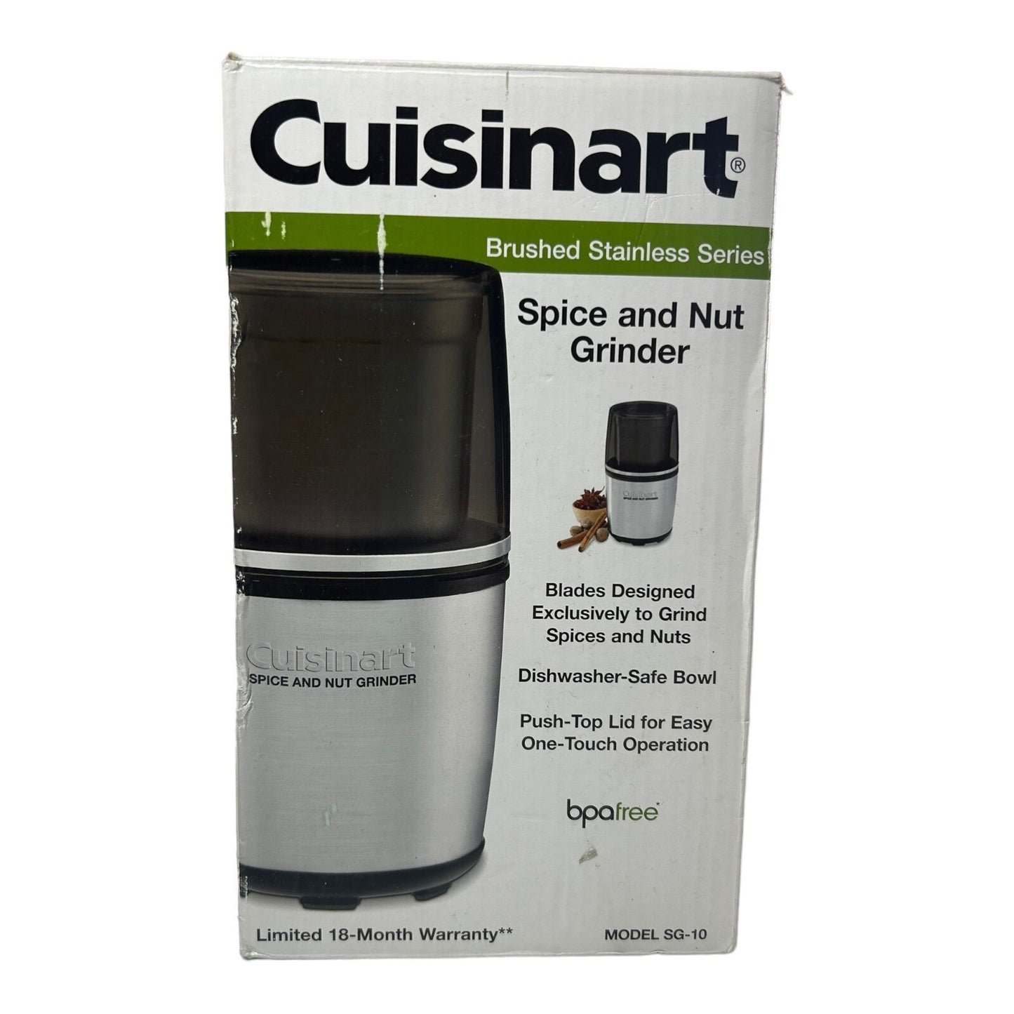 Cuisinart SG-10 Electric Spice and Nut Grinder Stainless Black

