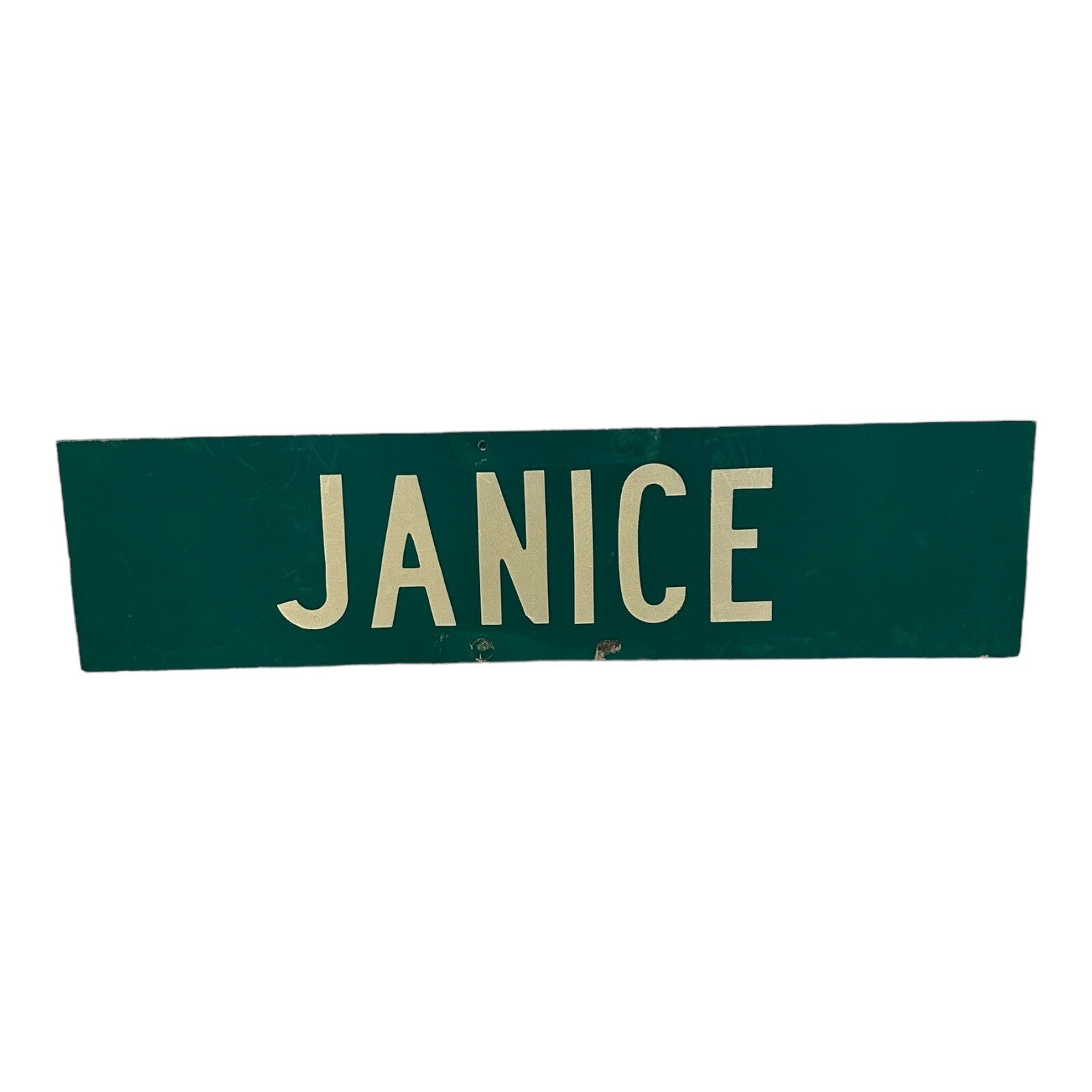 JANICE Street Metal Sign Official Double Sided 24x6 Inches

