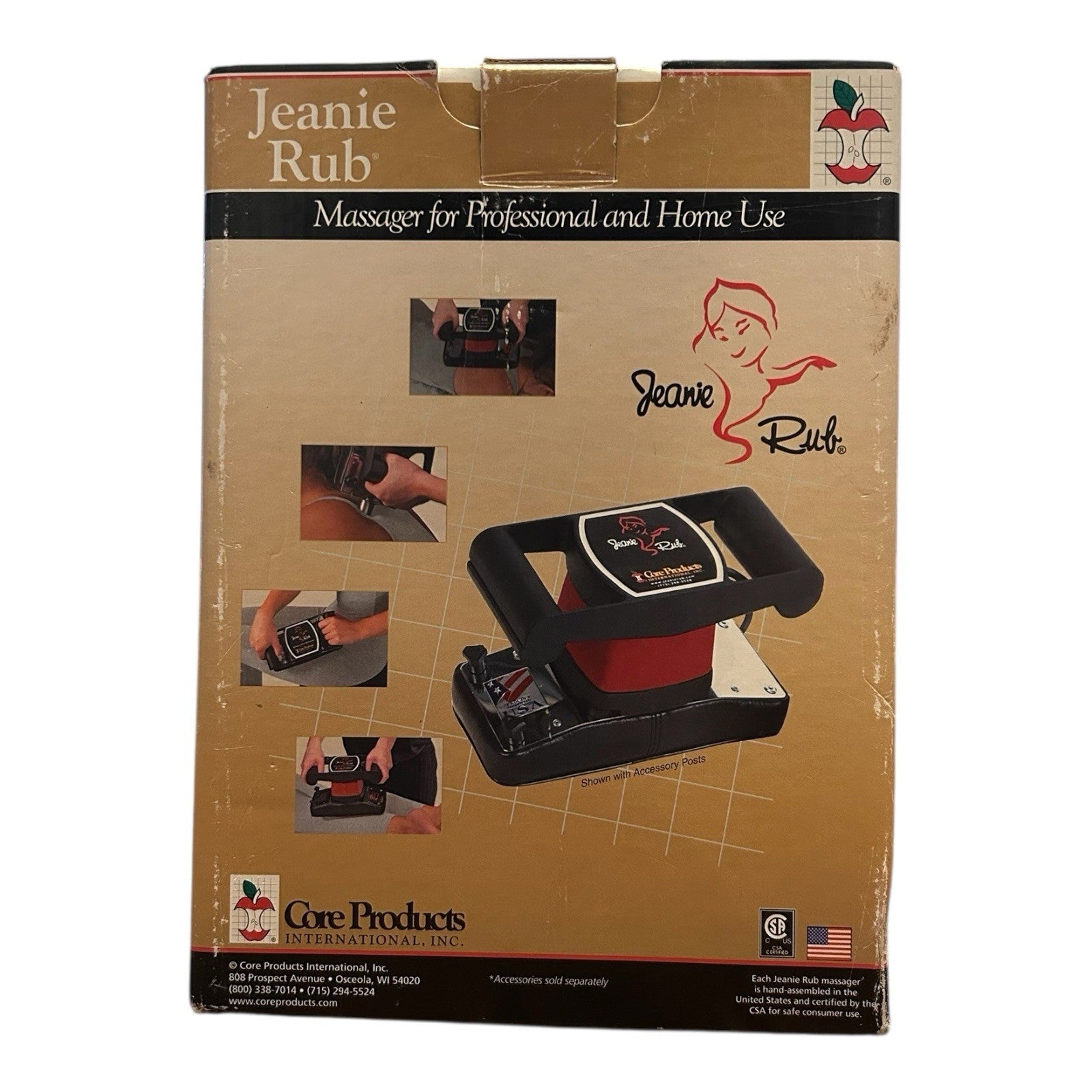 Jeanie Rub Single Speed Massager – Model 3400-0