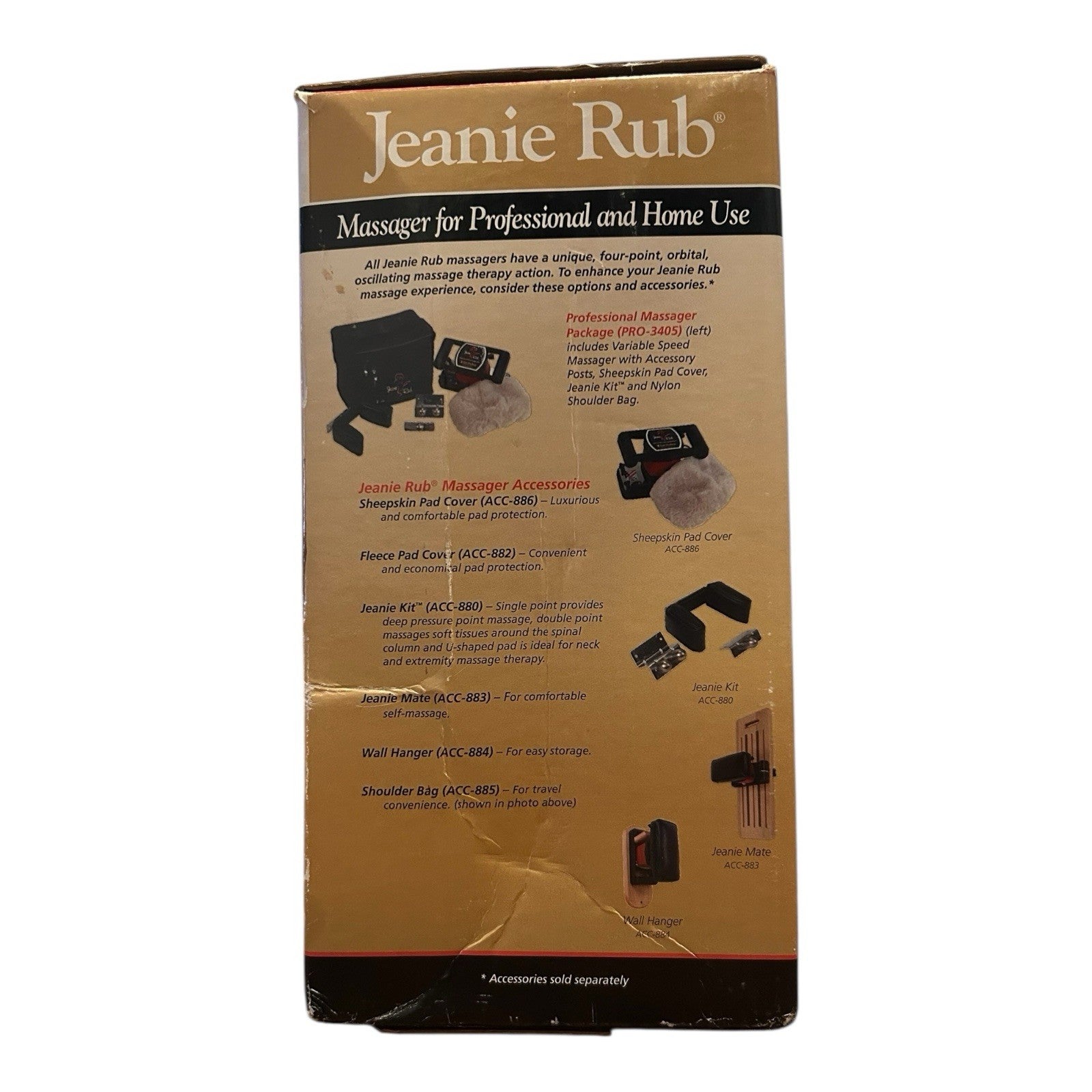 Jeanie Rub Single Speed Massager – Model 3400-0