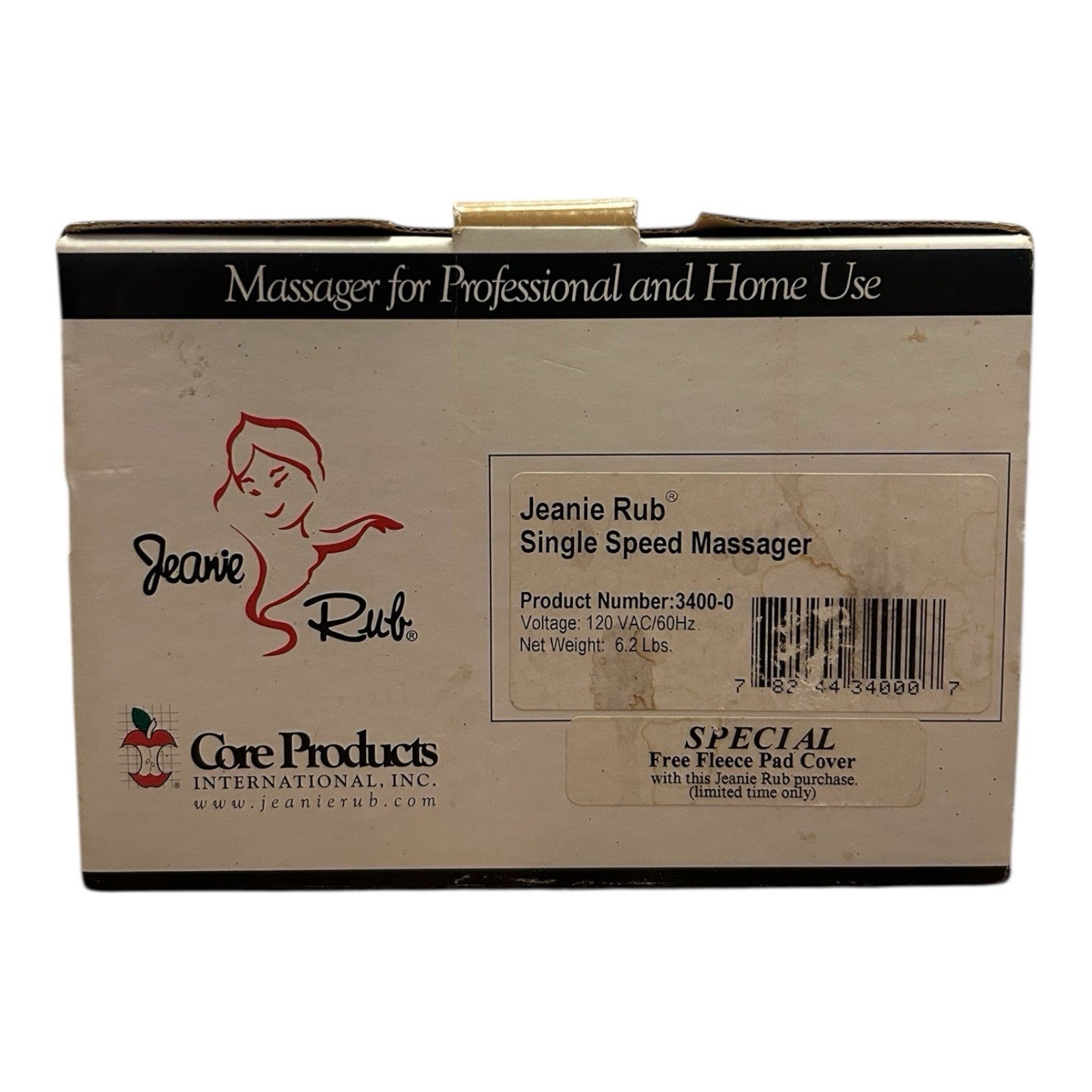 Jeanie Rub Single Speed Massager – Model 3400-0 