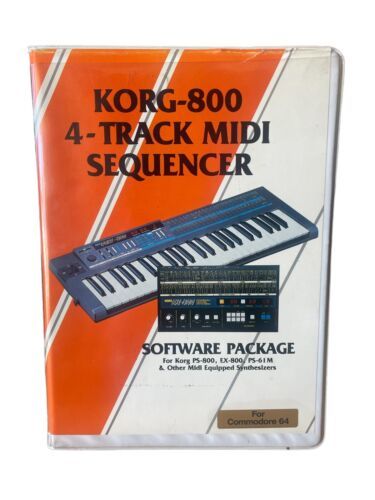 Korg 800 4-Track MIDI Sequencer Software – Commodore 64, Vintage