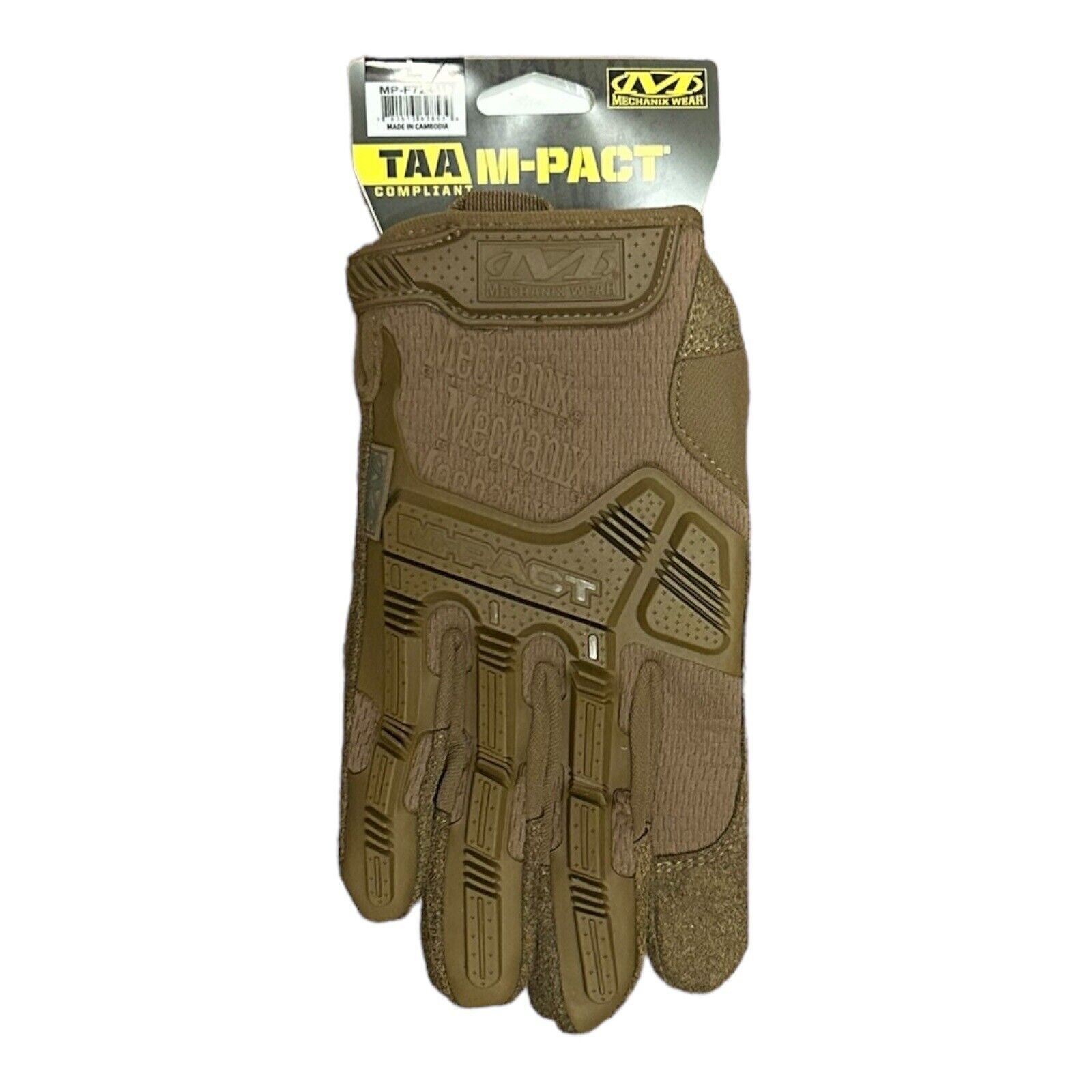 Mechanix Wear M-Pact Coyote Tactical Impact Resistant Gloves Large MPT-F72-010

