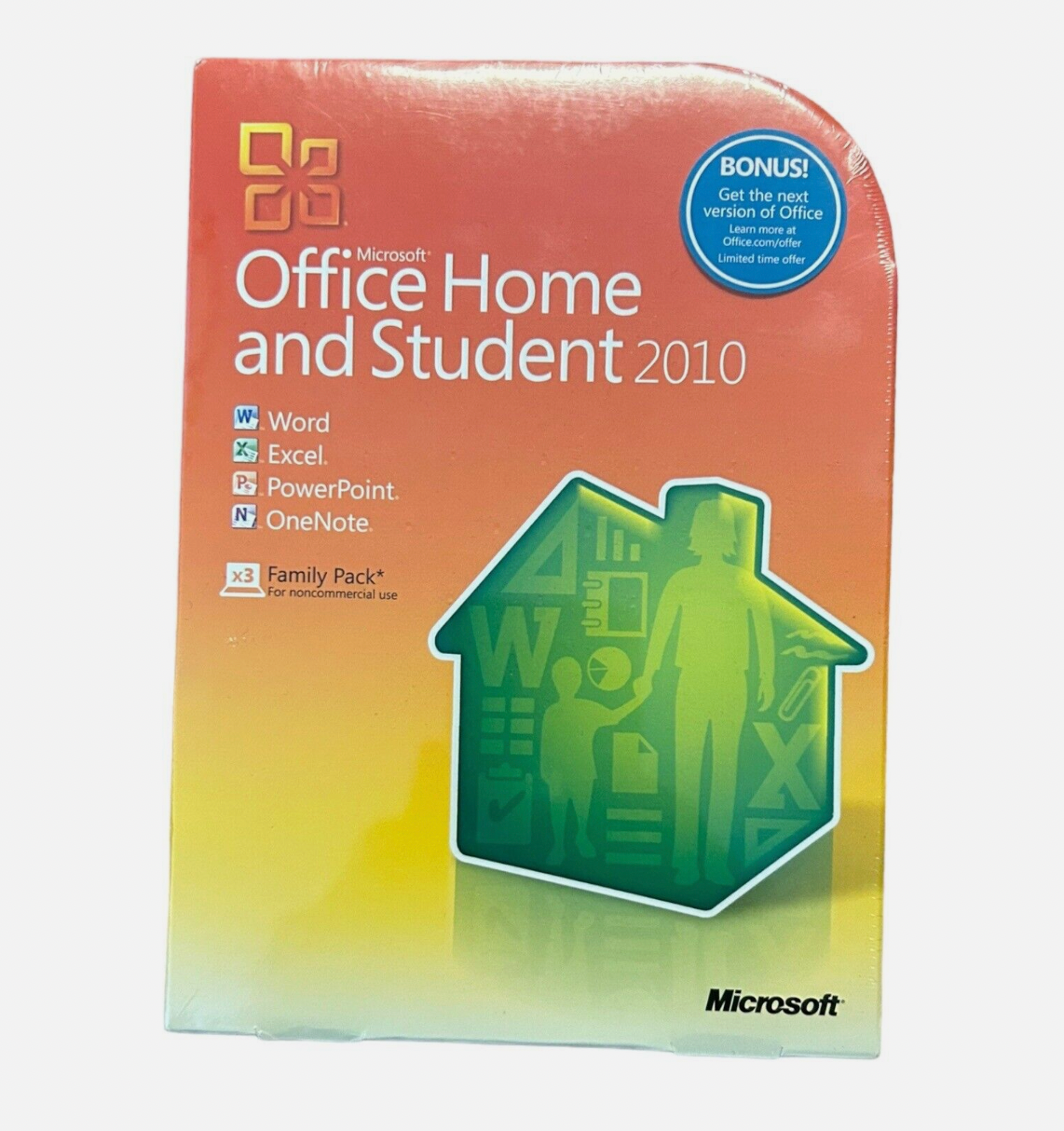 Microsoft Office Home and Student 2010 – 3-PC Family Pack