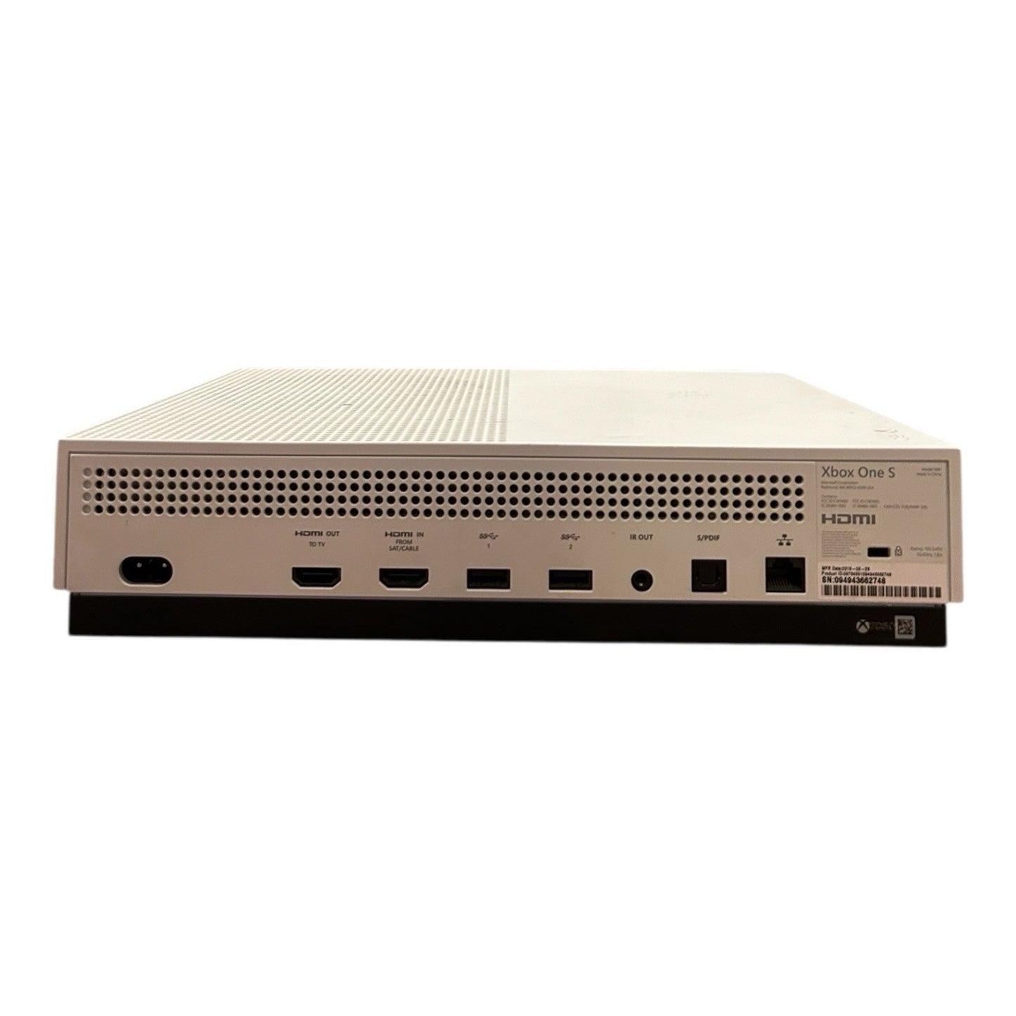 Microsoft Xbox One S White Console Only (Model 1681) 