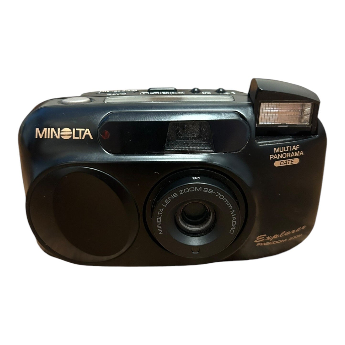 Minolta Explorer Freedom Zoom 35mm Film Camera Point and Shoot Black

