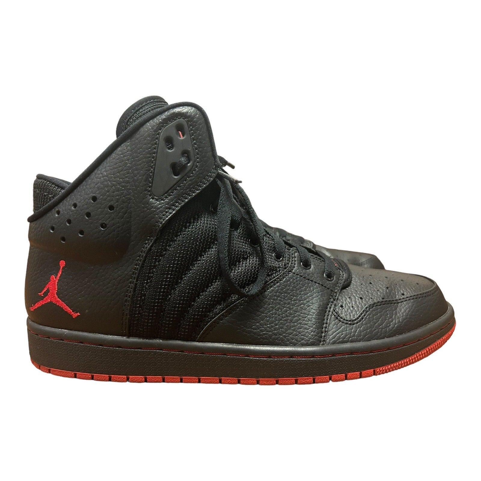 Nike Air Jordan 1 Flight 4 Premium Black Red Size 11.5 838818-006

