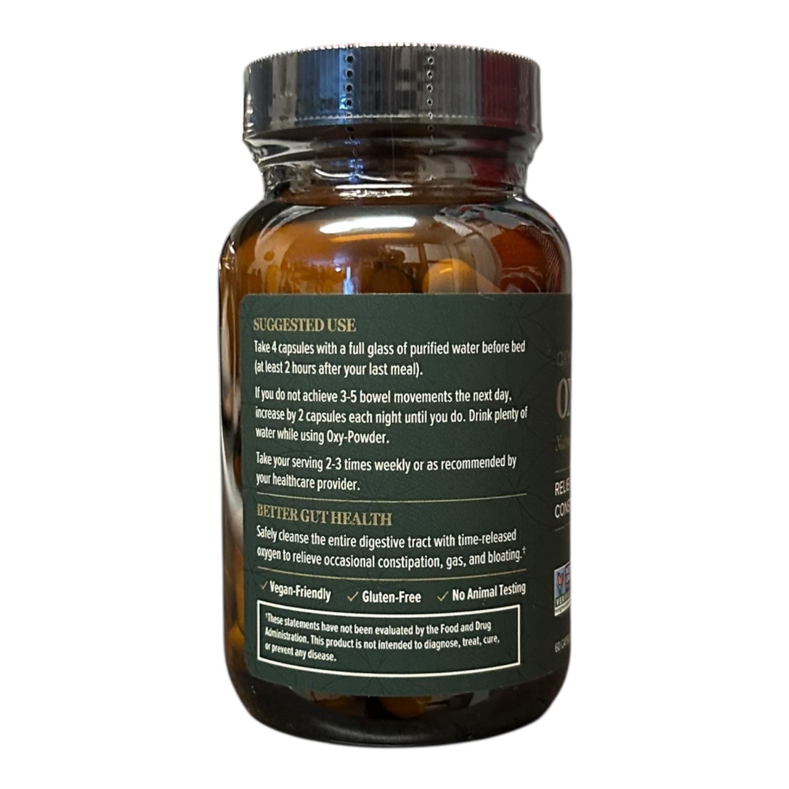Oxy-Powder Digestive Cleanse 60 Capsules by Global Healing Center