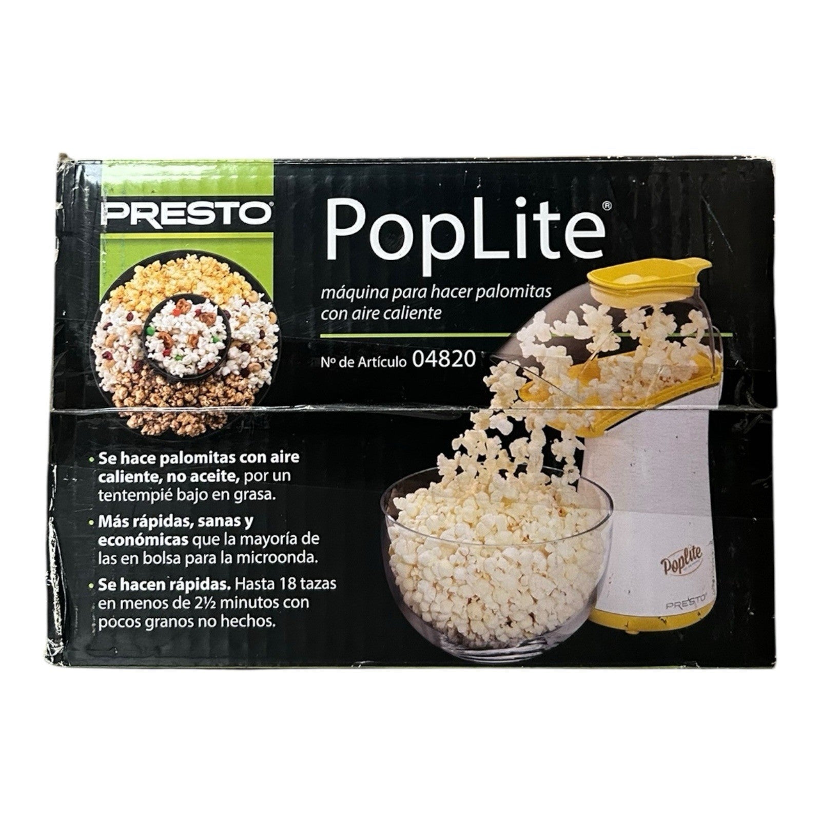 Presto 04820 PopLite Hot Air Popcorn Popper 