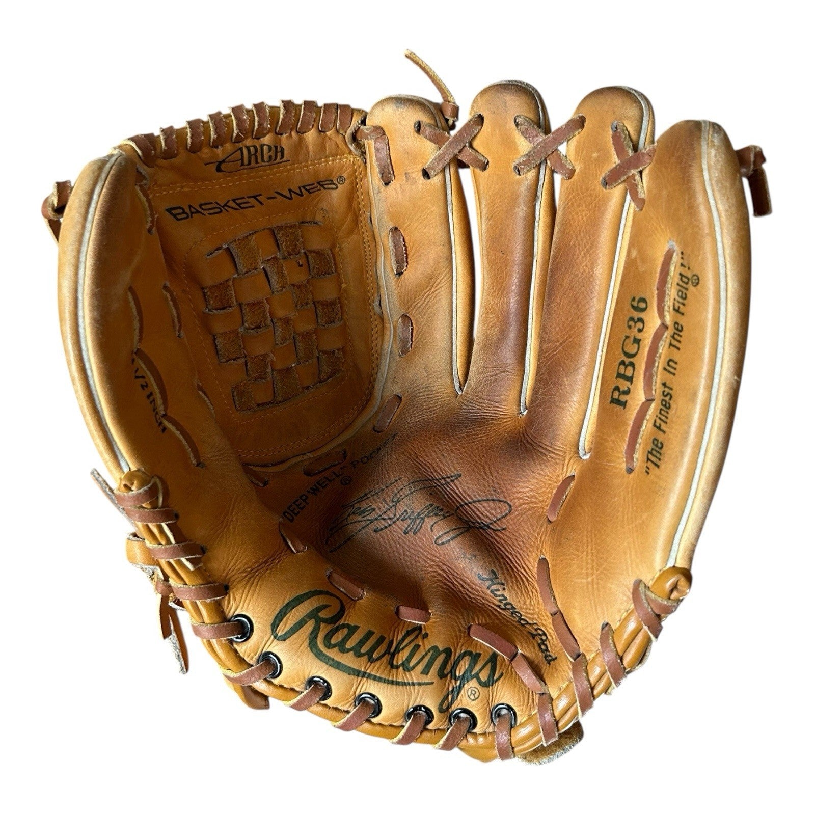 Rawlings RBG36 Glove Ken Griffey JR Basket Web Fastback Model