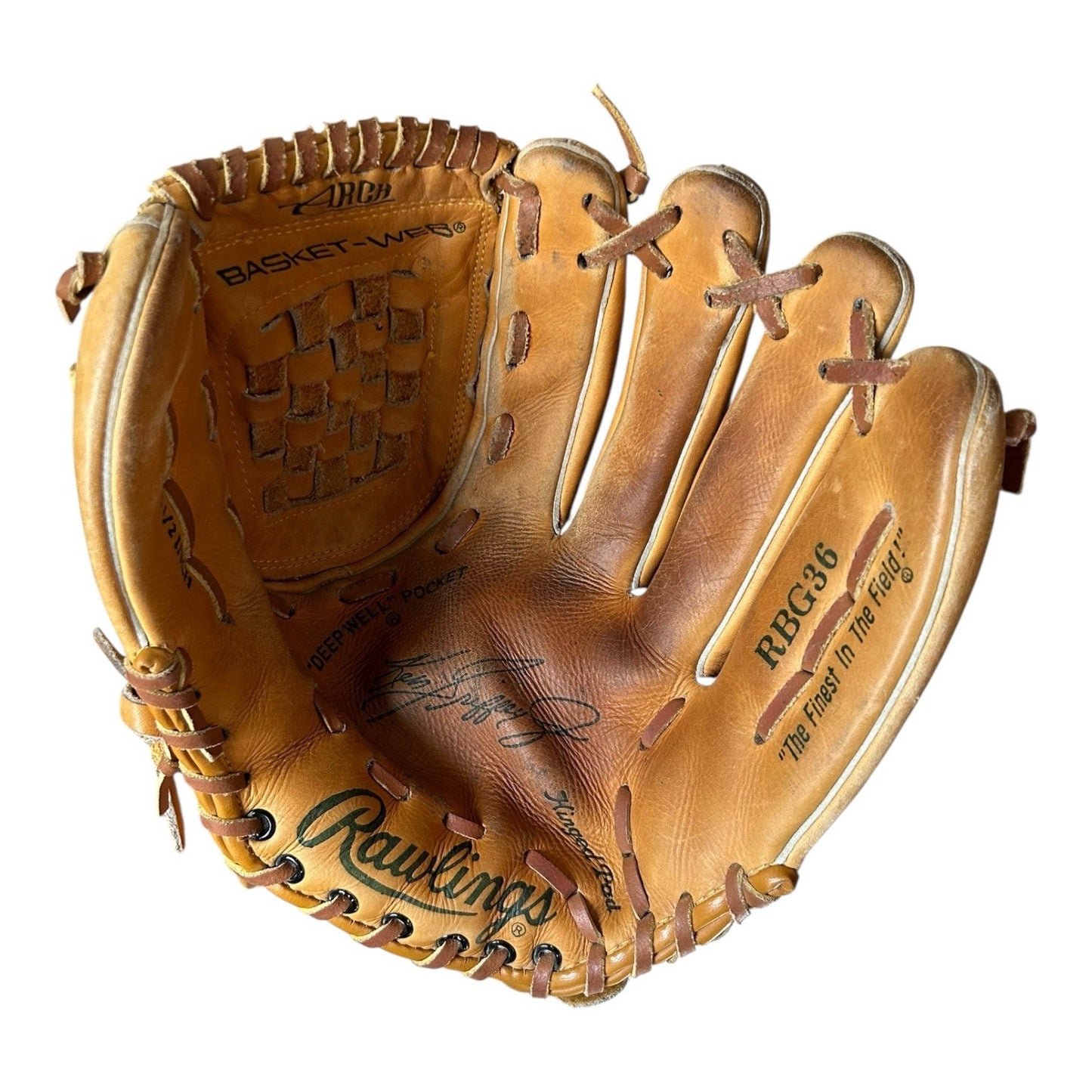 Rawlings RBG36 Glove Ken Griffey JR Basket Web Fastback Model