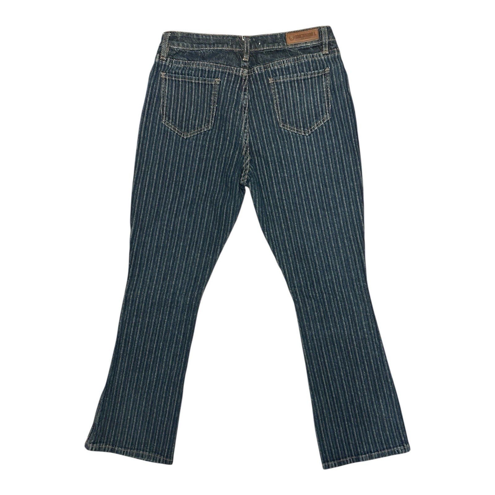 Rock & Roll Pinstripe Denim Bootcut Textured Conductor Jeans