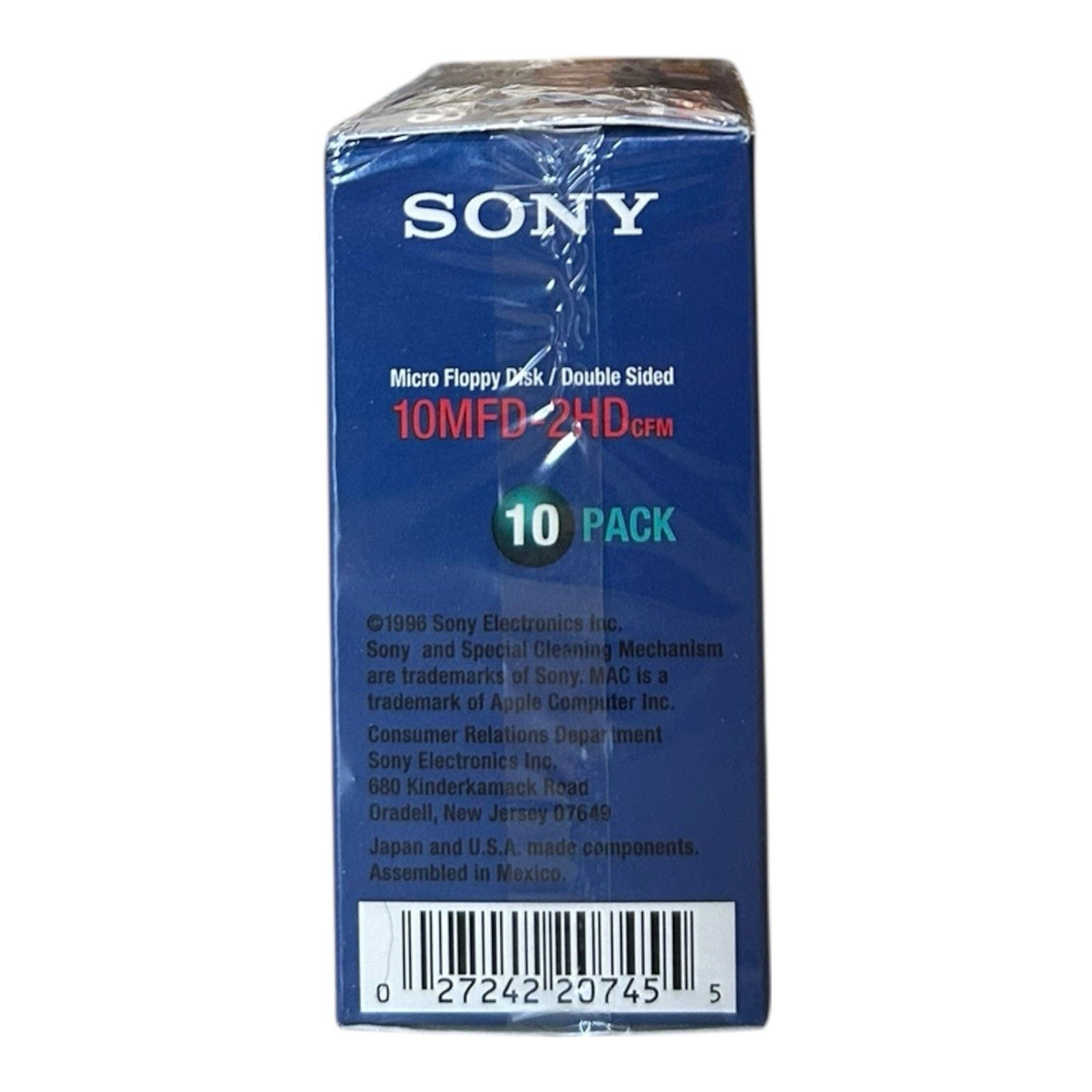 Sony MFD 2HD 3.5” For Mac 1.4MB