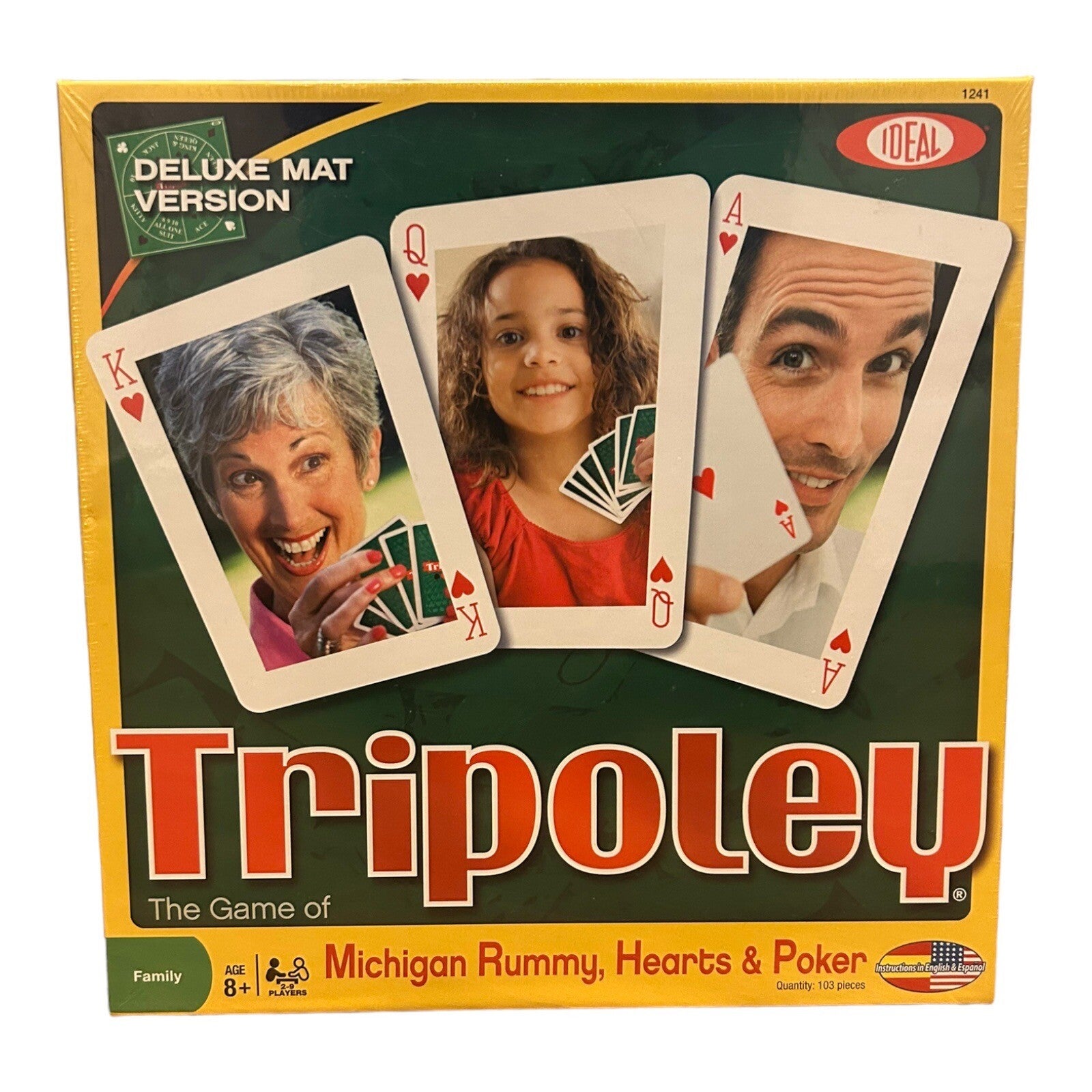 Tripoley Deluxe Mat Version Bonus Texas Hold’Em Michigan Rummy Hearts Poker

