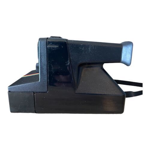 Vintage Polaroid Time-Zero OneStep Land Camera – Black Rainbow SX-70