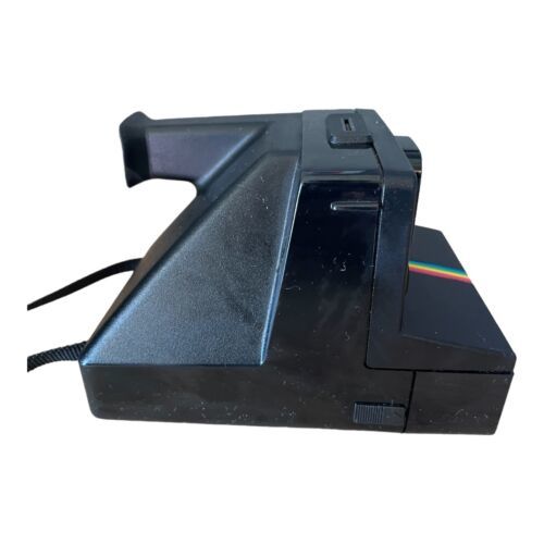 Vintage Polaroid Time-Zero OneStep Land Camera – Black Rainbow SX-70