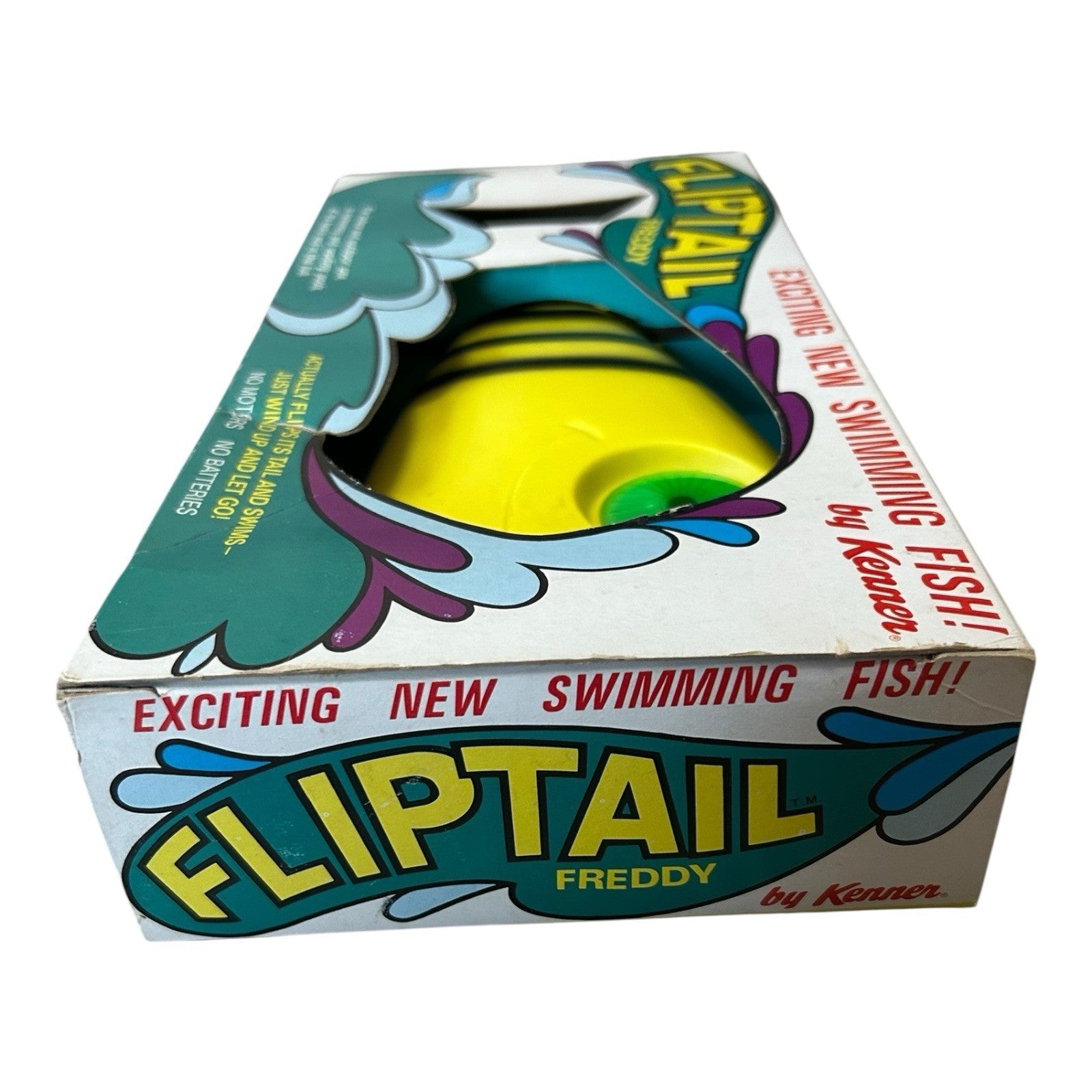 Vintage 1970 Kenner Fliptail Freddy Swimming Fish Toy