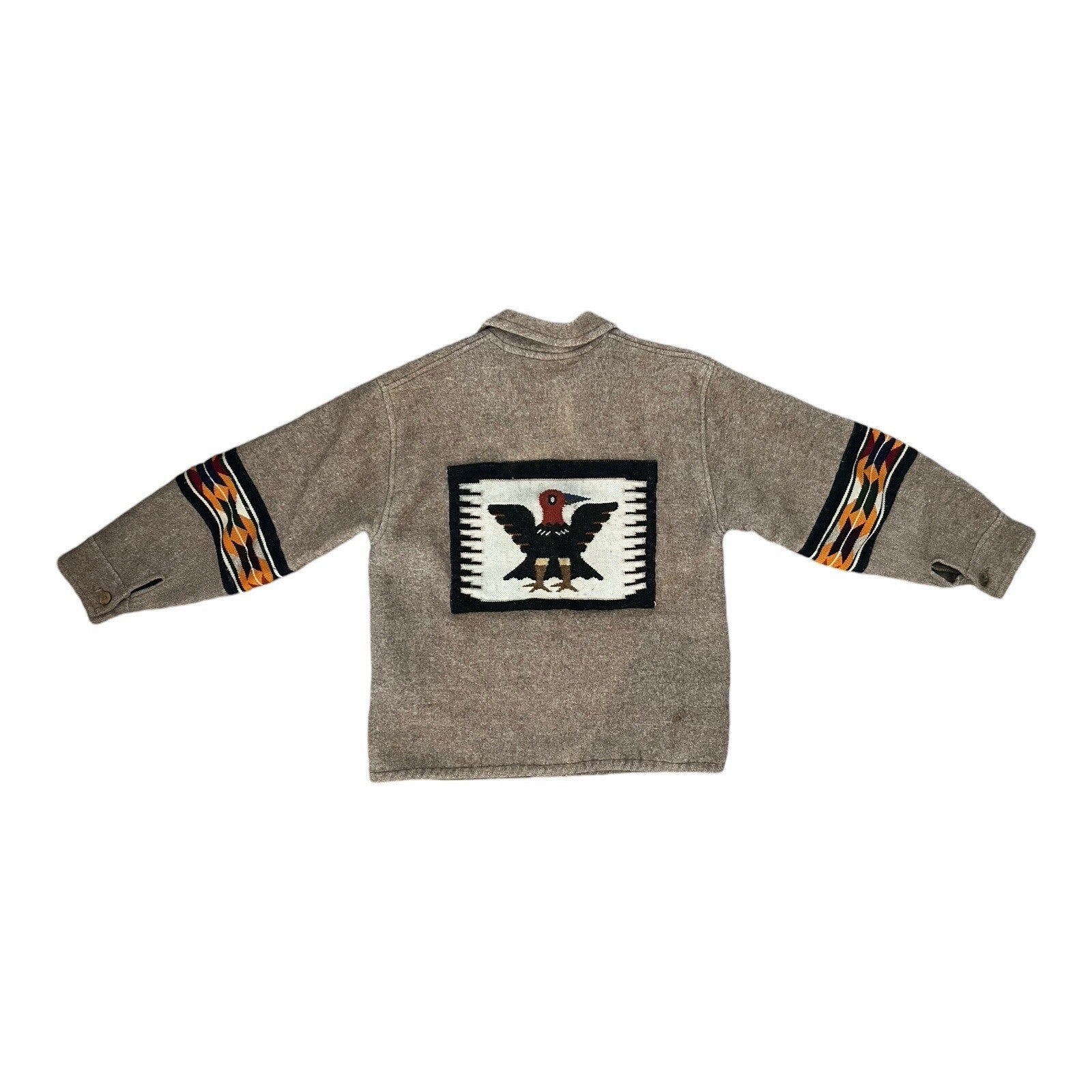 Vintage Bird of Teotihuacan Wool Jacket M-L Veracruz Mexico

